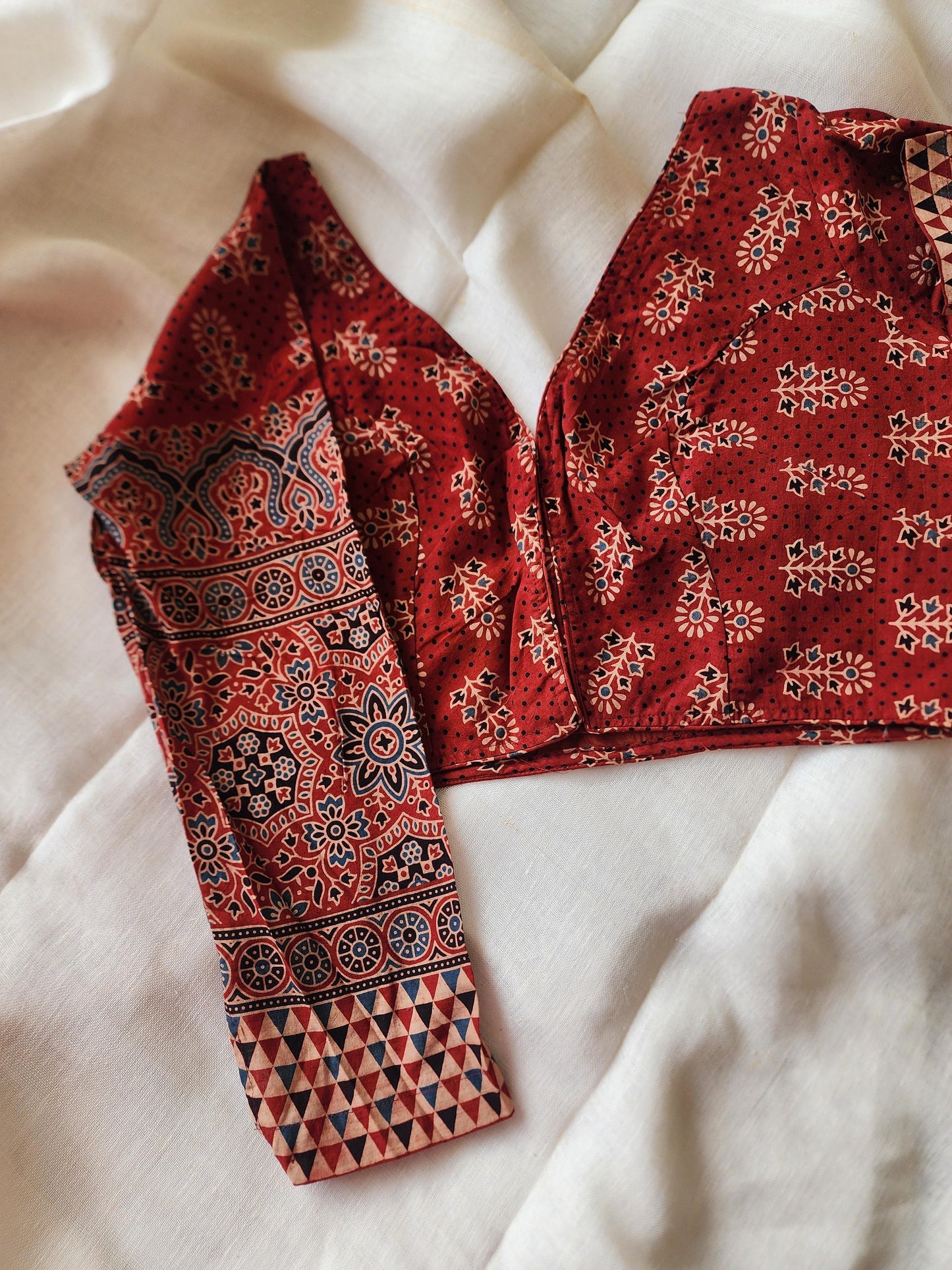 Maroon cotton blouse