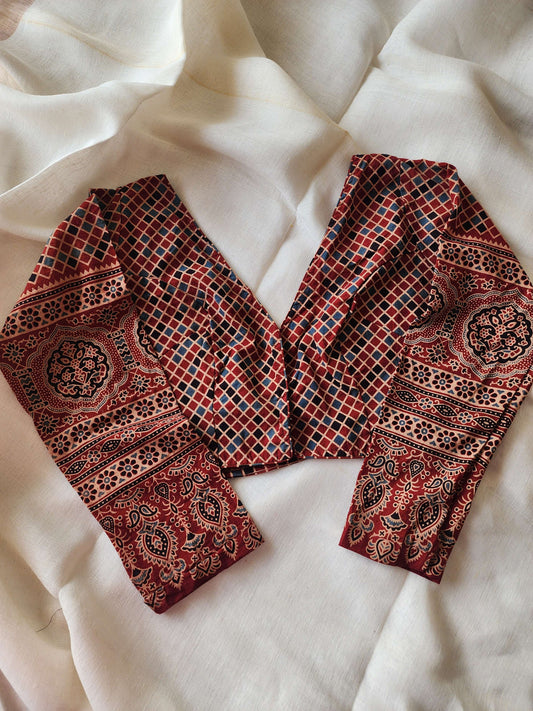 Maroon cotton blouse