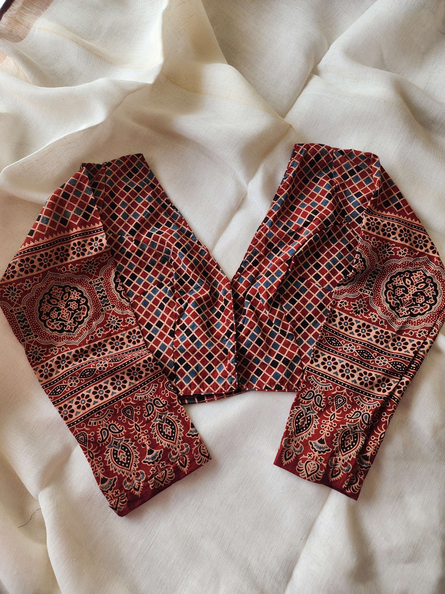 Maroon cotton blouse