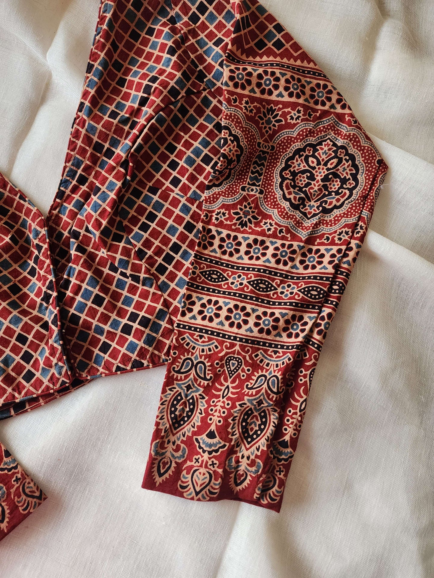 Maroon cotton blouse