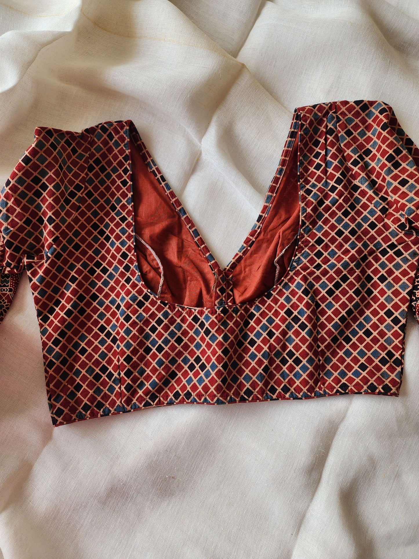 Maroon cotton blouse