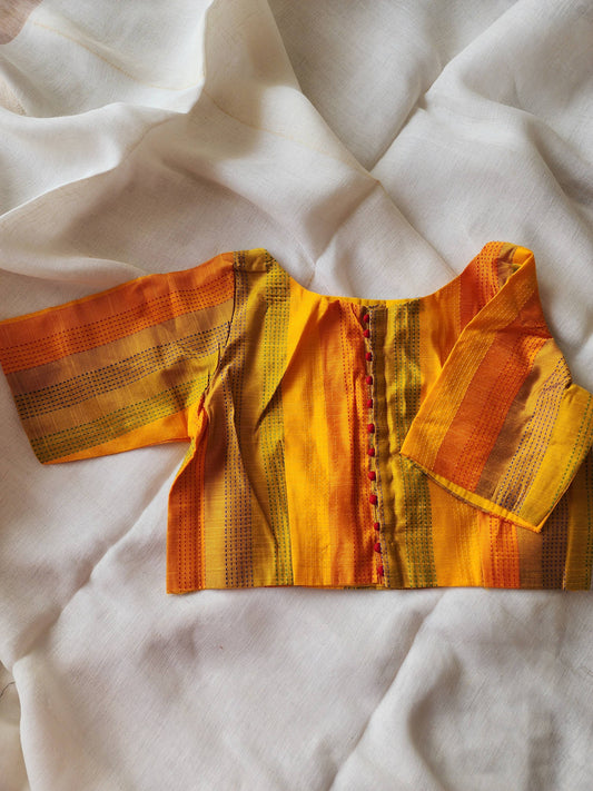 Yellow cotton blouse