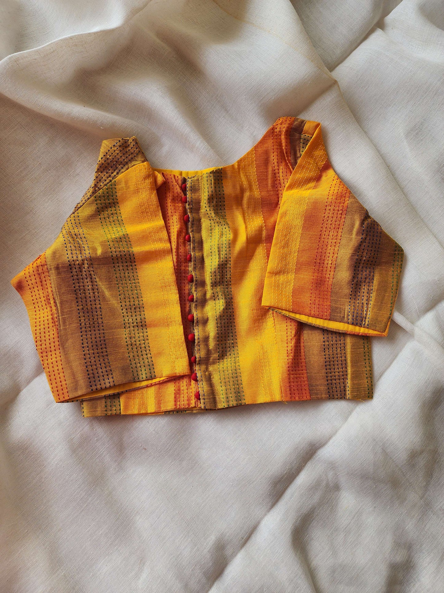 Yellow cotton blouse