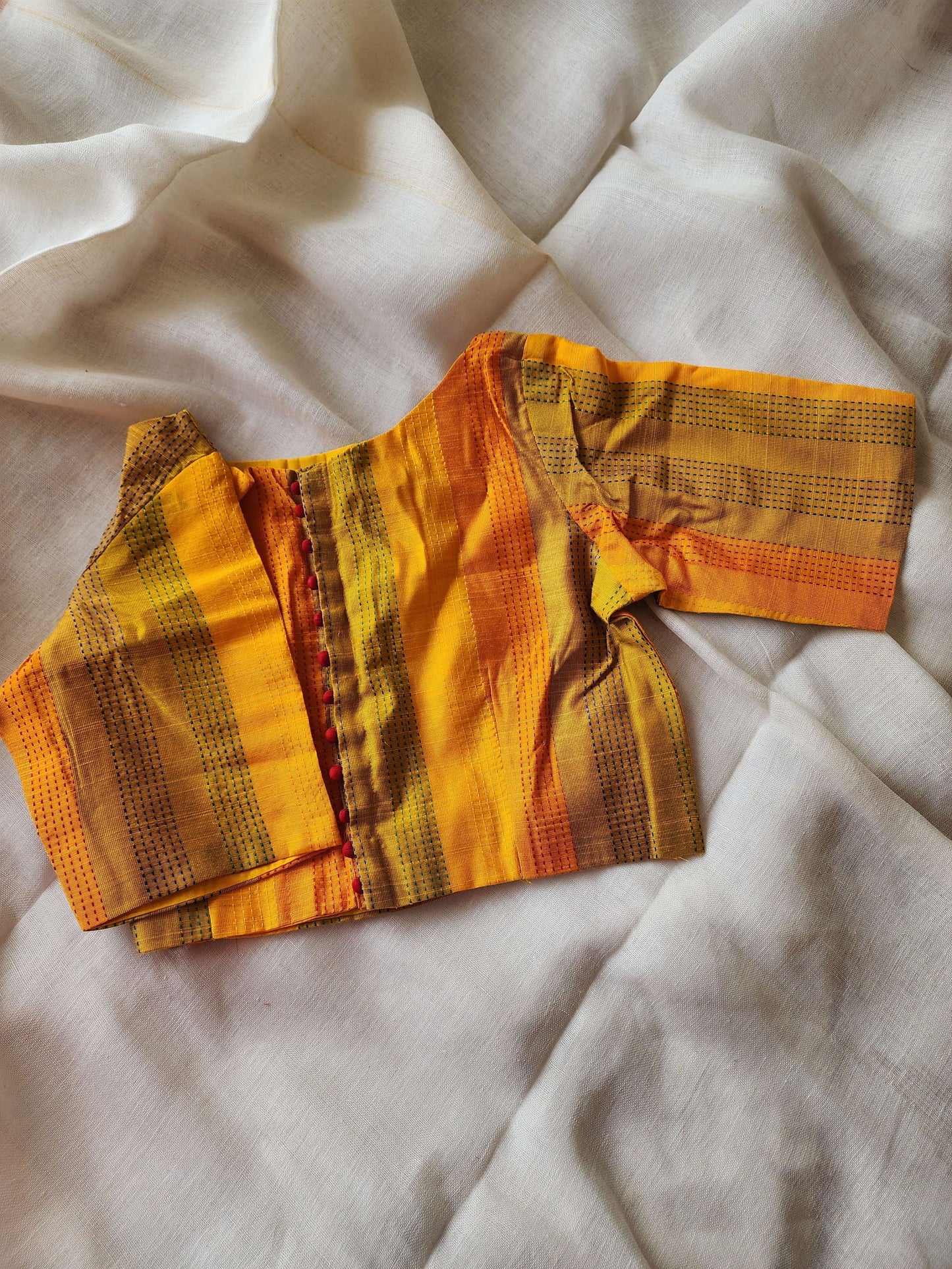 Yellow cotton blouse