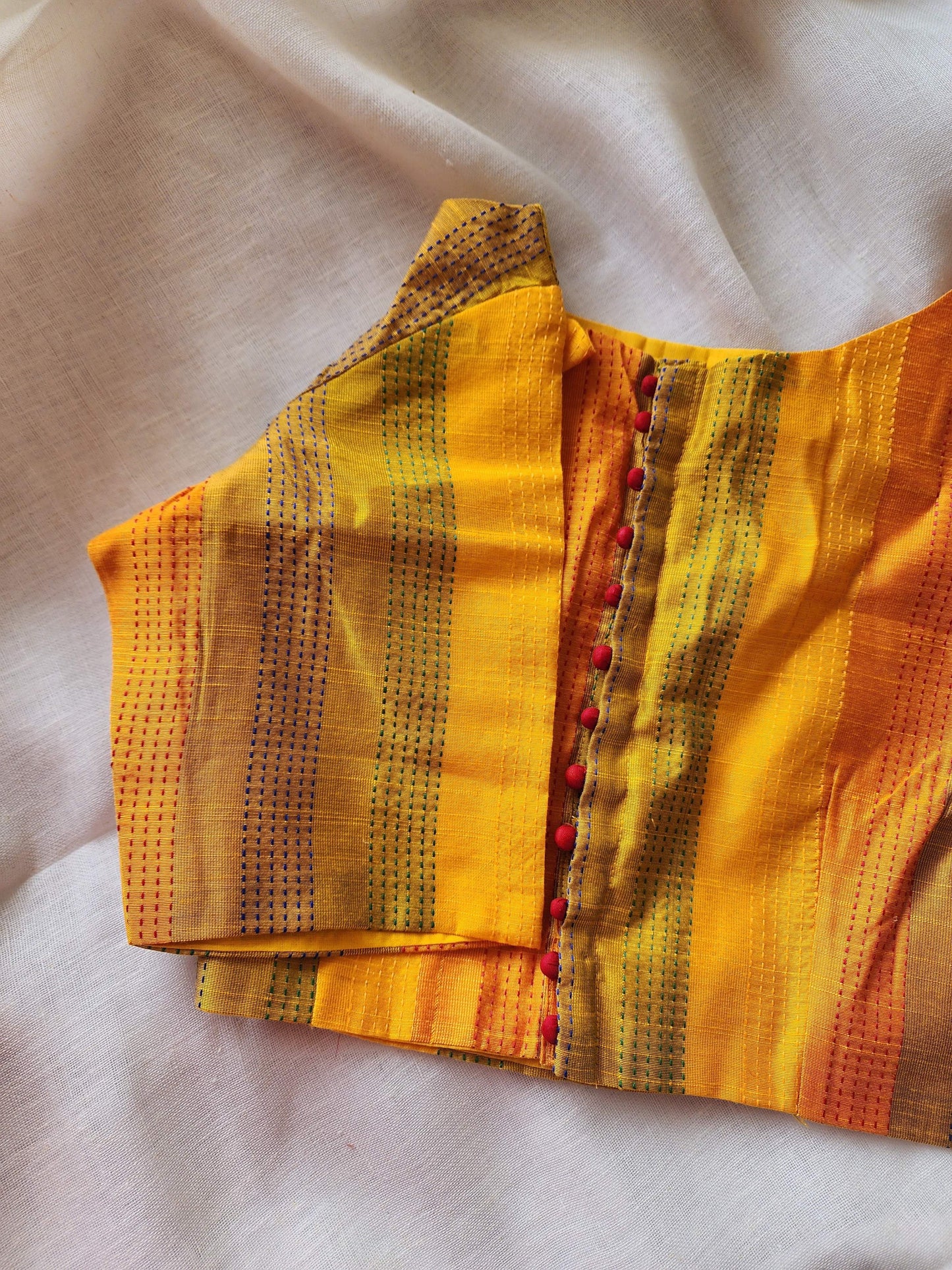 Yellow cotton blouse