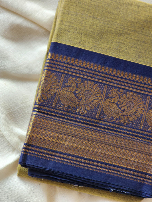 Green chettinad cotton saree