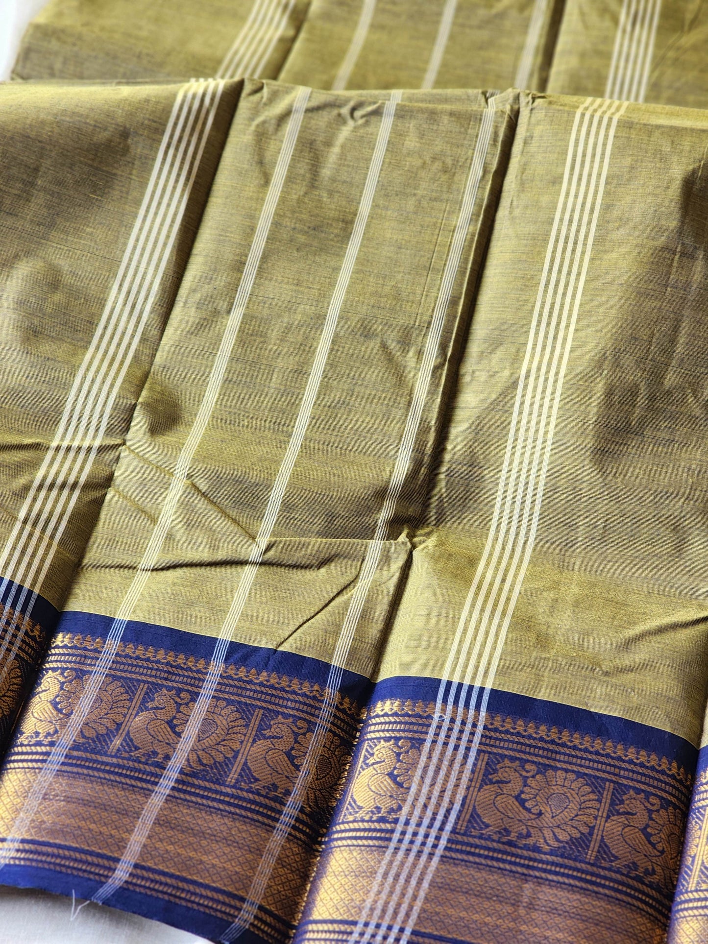 Green chettinad cotton saree