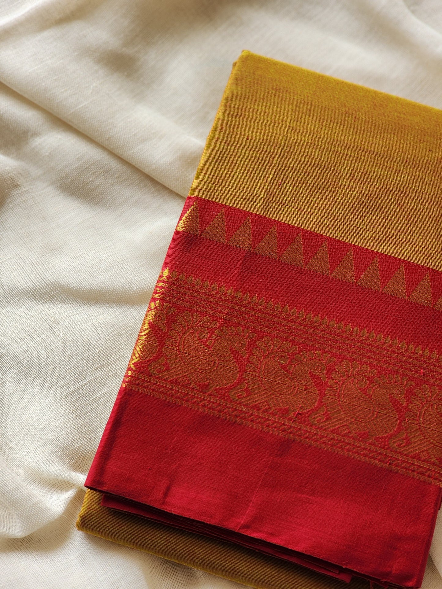 Green chettinad cotton saree