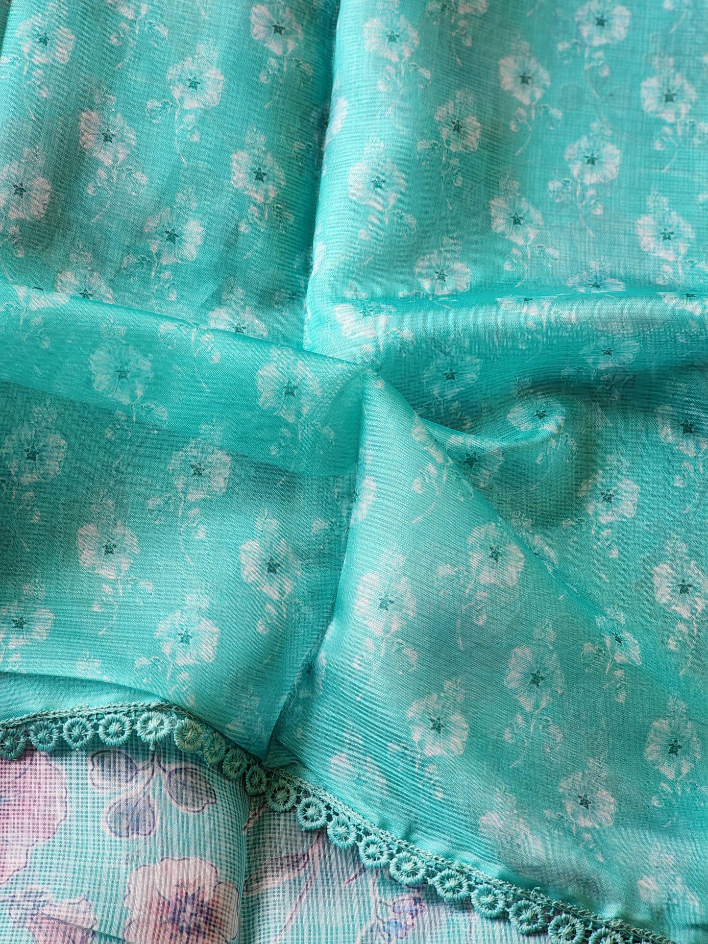 Blue Kota Silk Saree