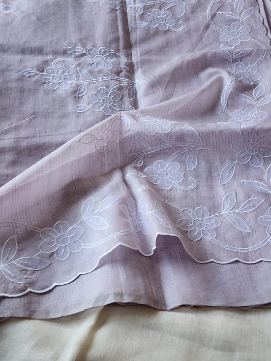 Mauve Kota Silk Saree