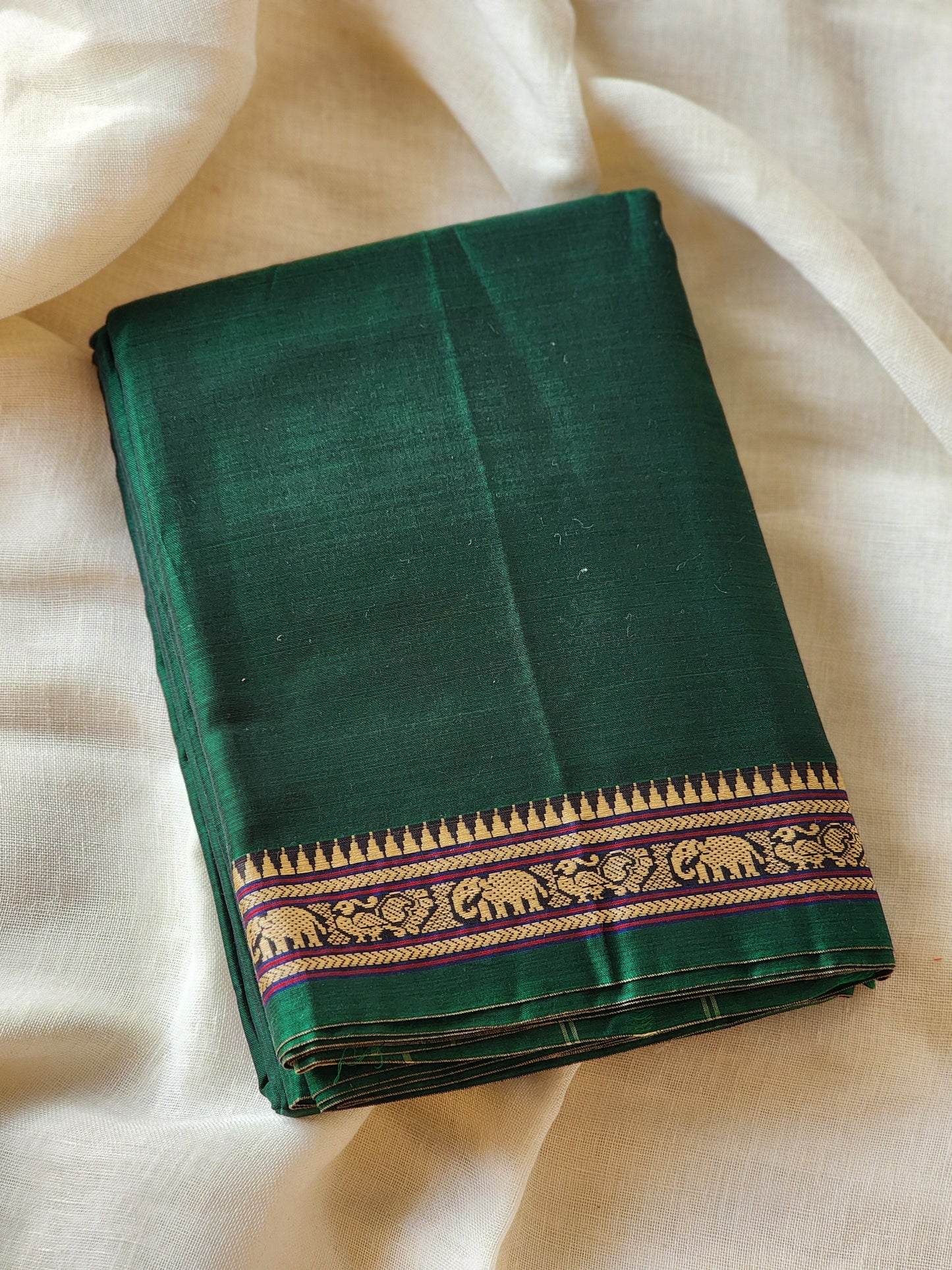 Green narayanpet cotton saree