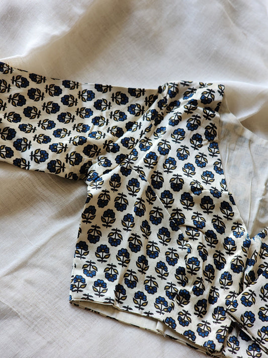 White modal silk blouse