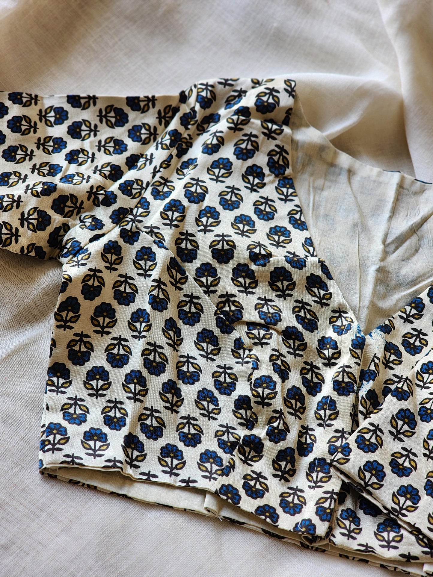 White modal silk blouse