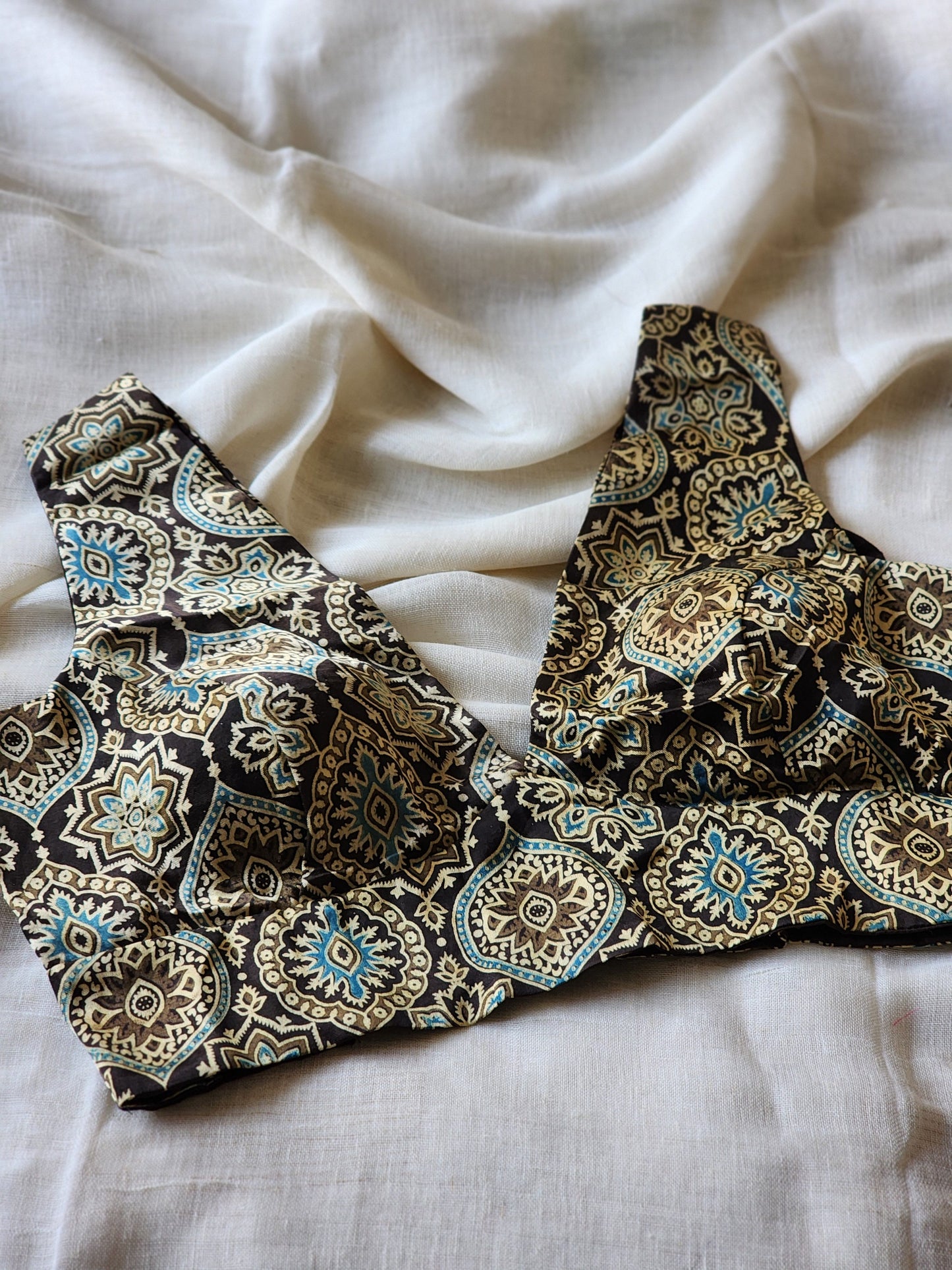 Brown modal silk blouse