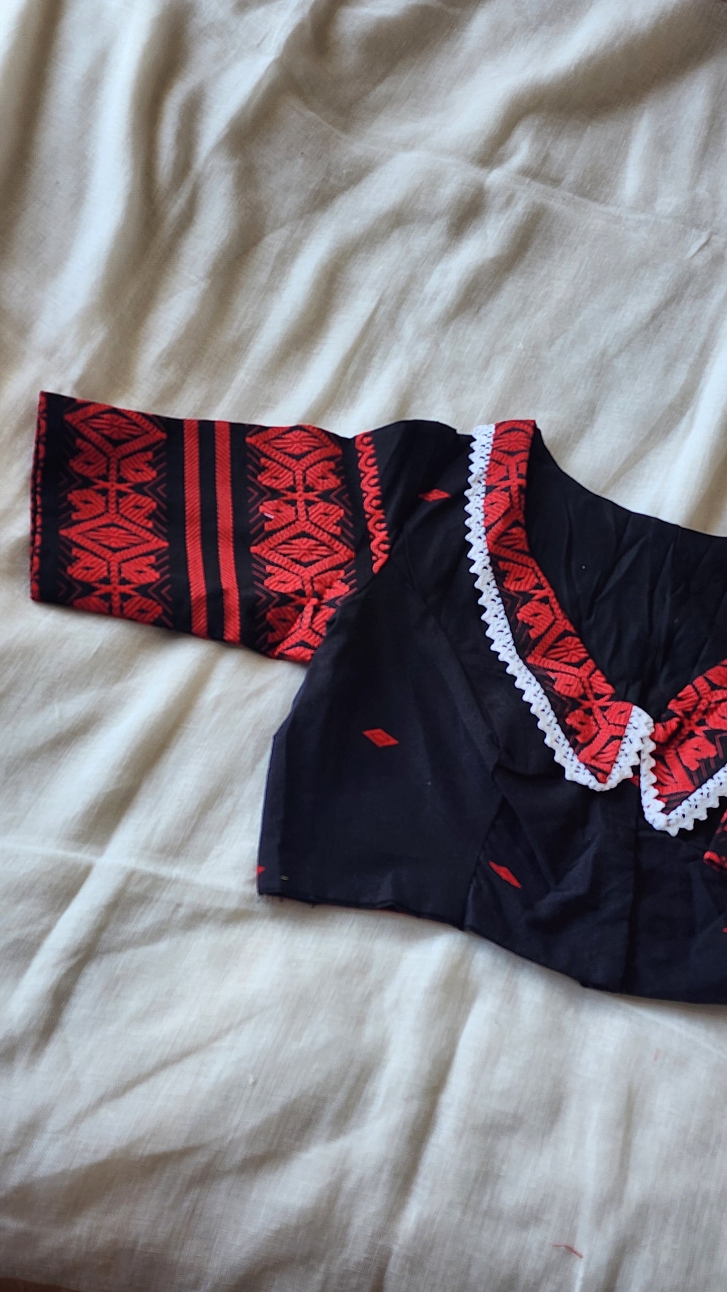 Black cotton blouse