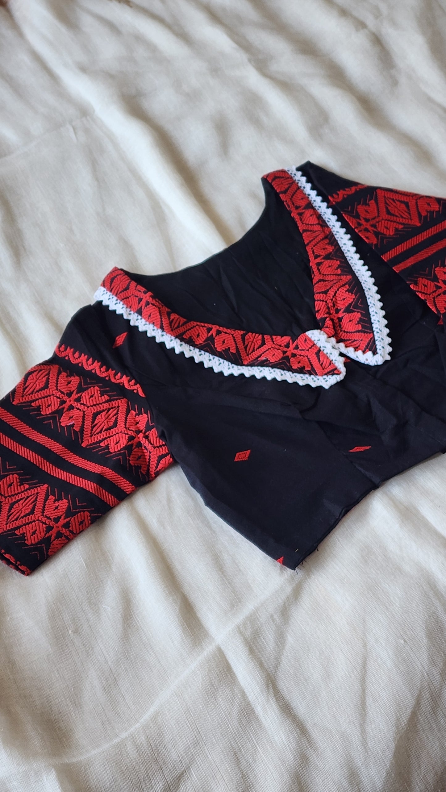 Black cotton blouse