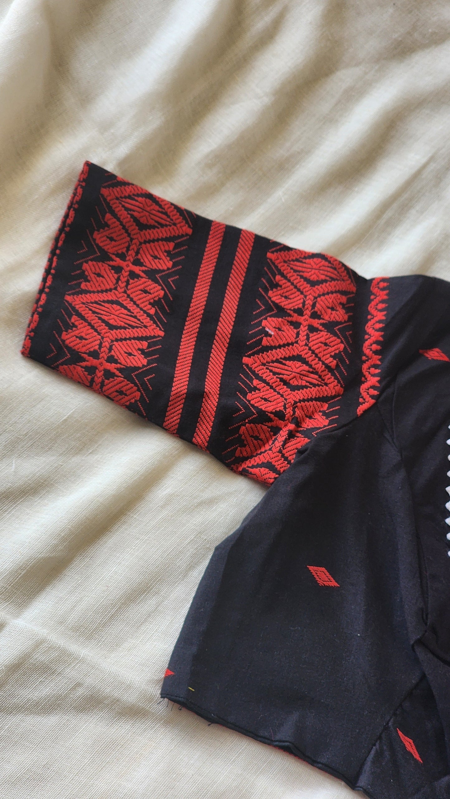 Black cotton blouse