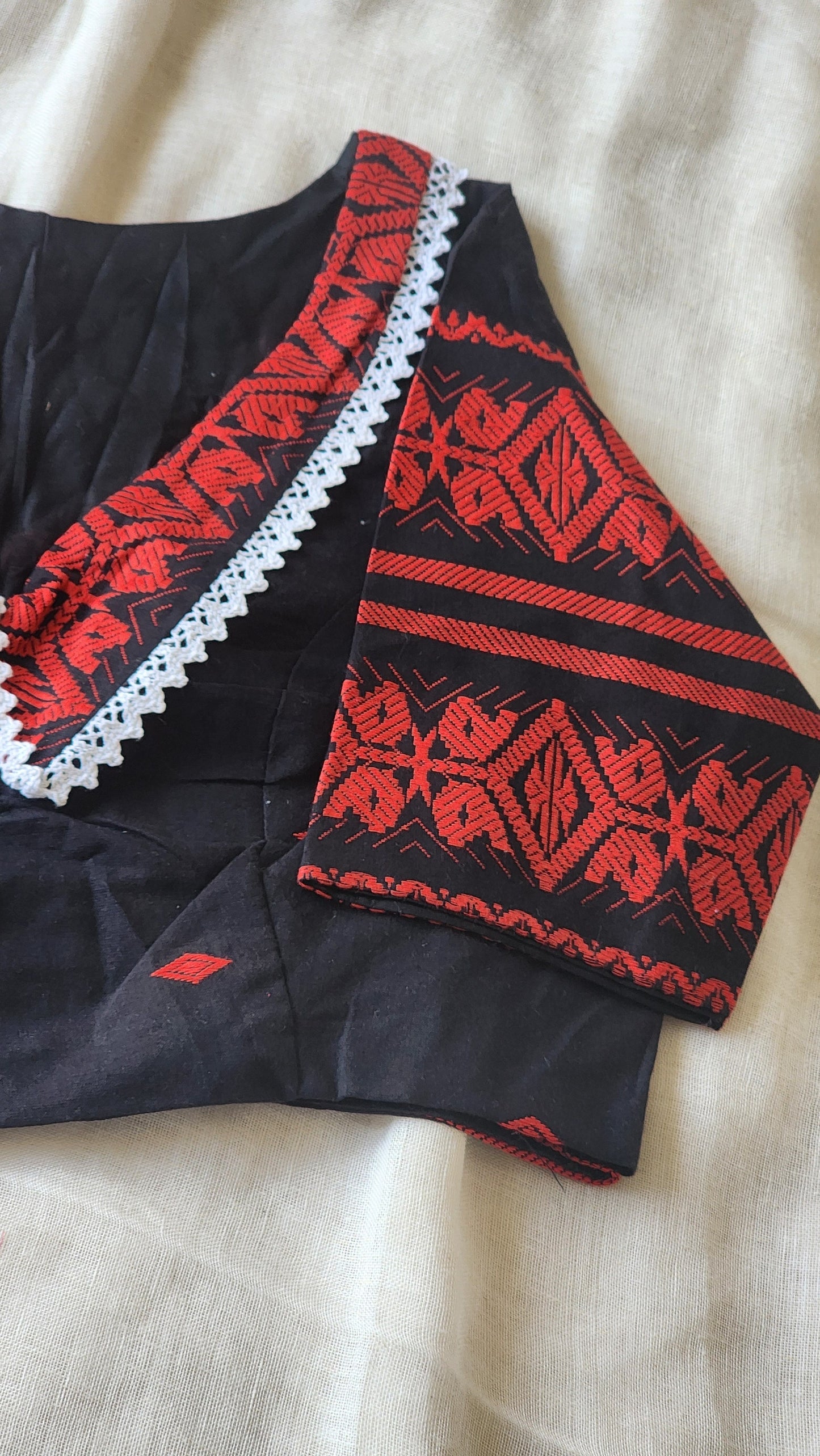 Black cotton blouse