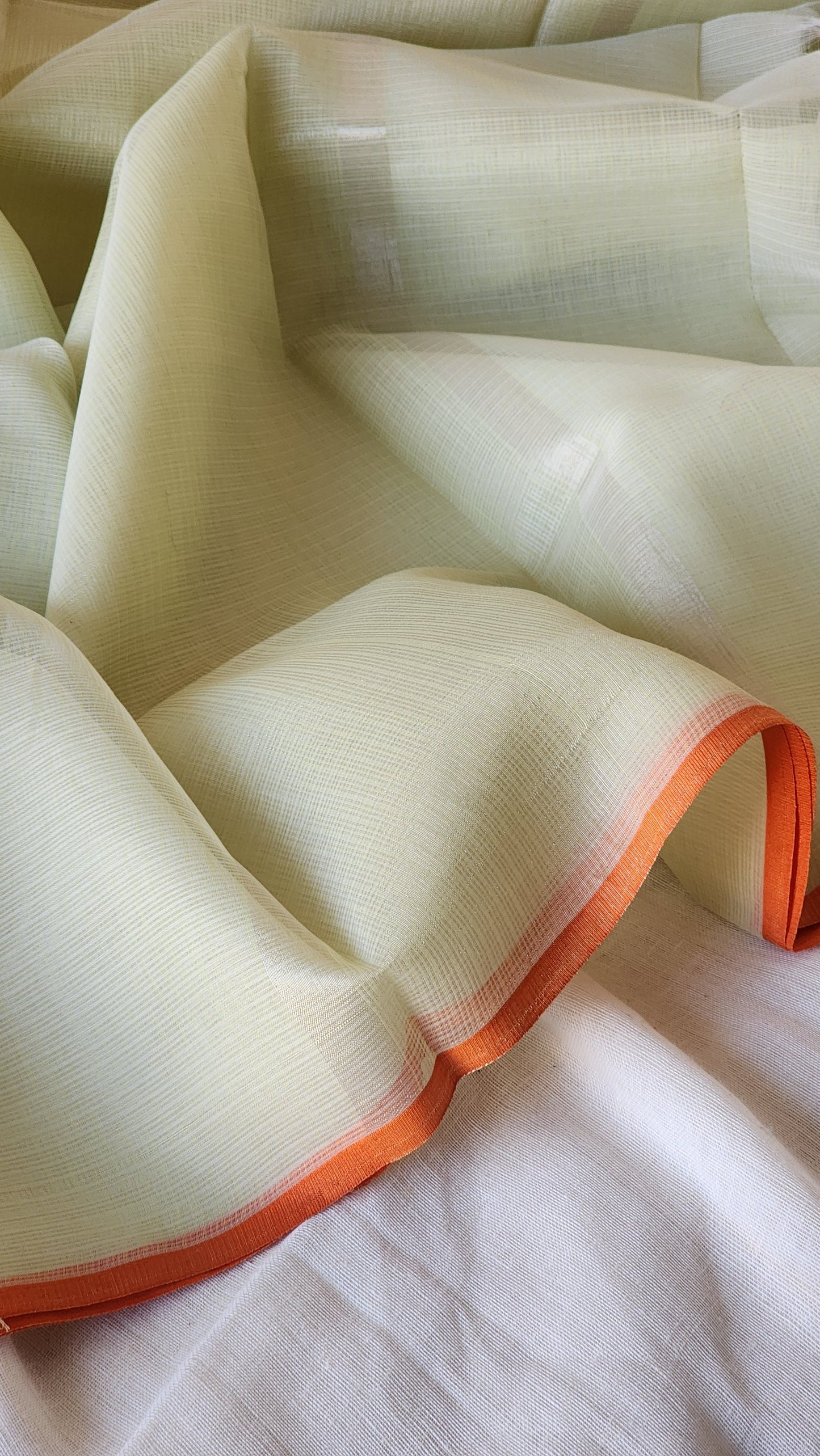 Light green kota silk saree