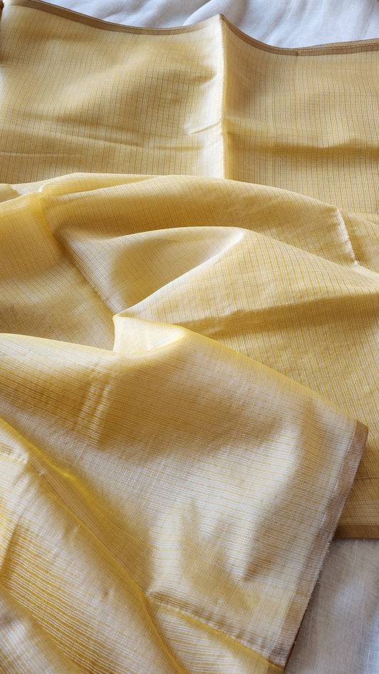 Golden kota silk saree