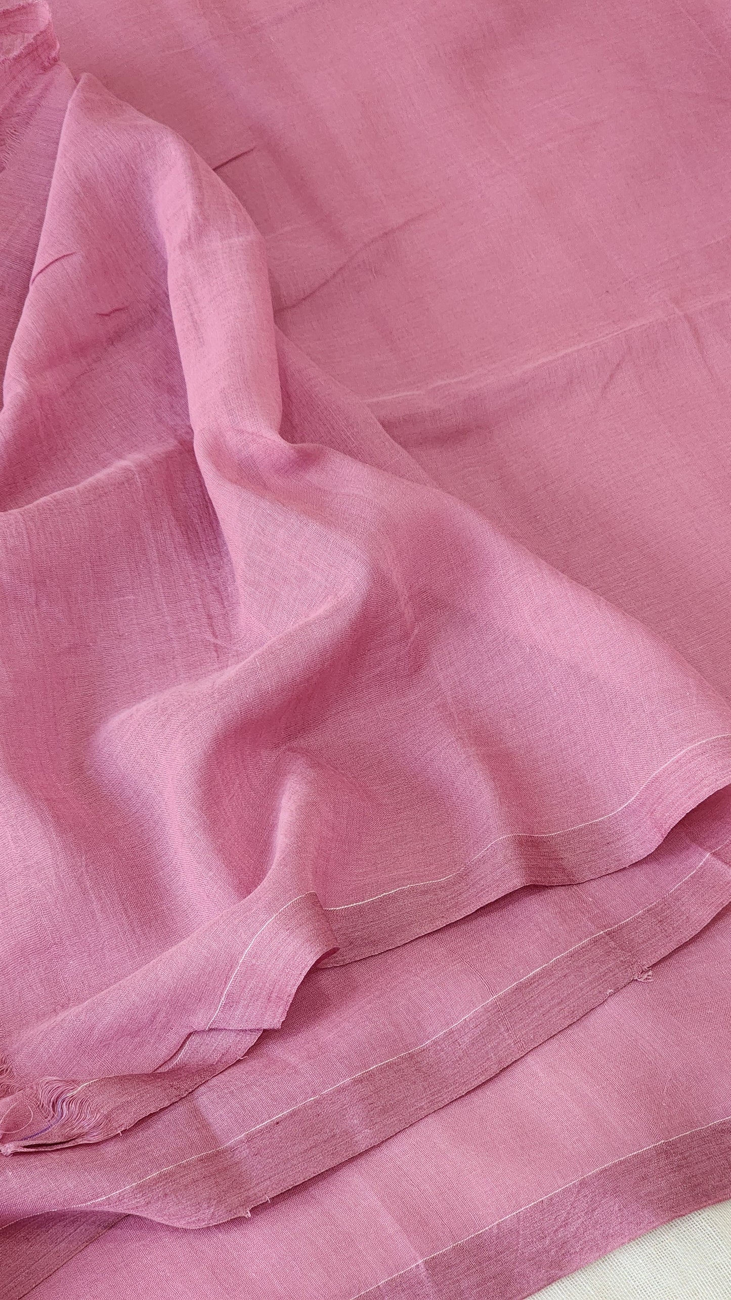 Mauve Jamdani Cotton Saree