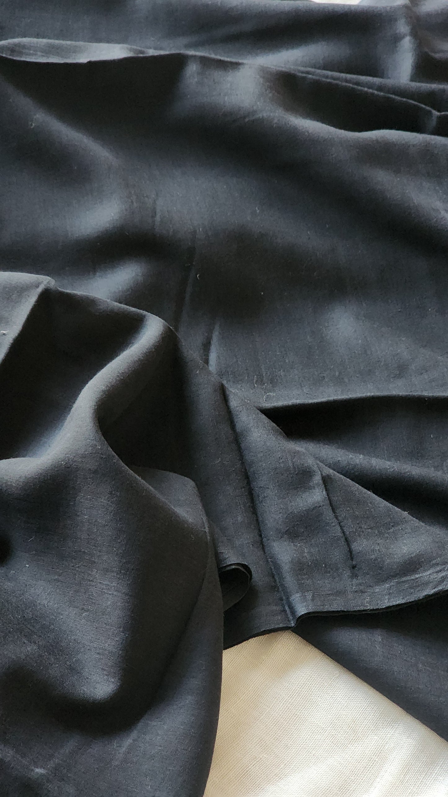 Black  mulmul cotton saree