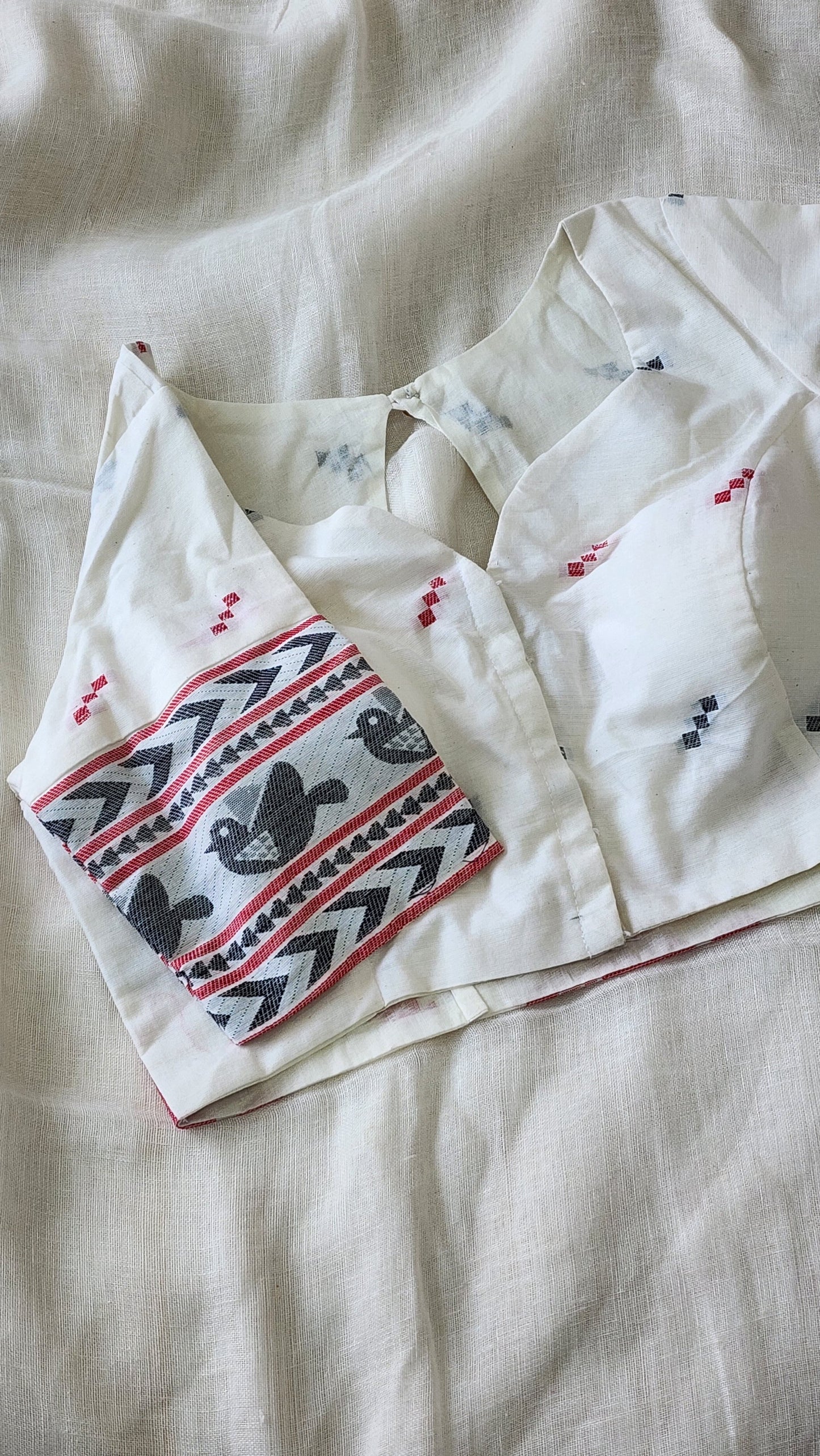 White cotton blouse