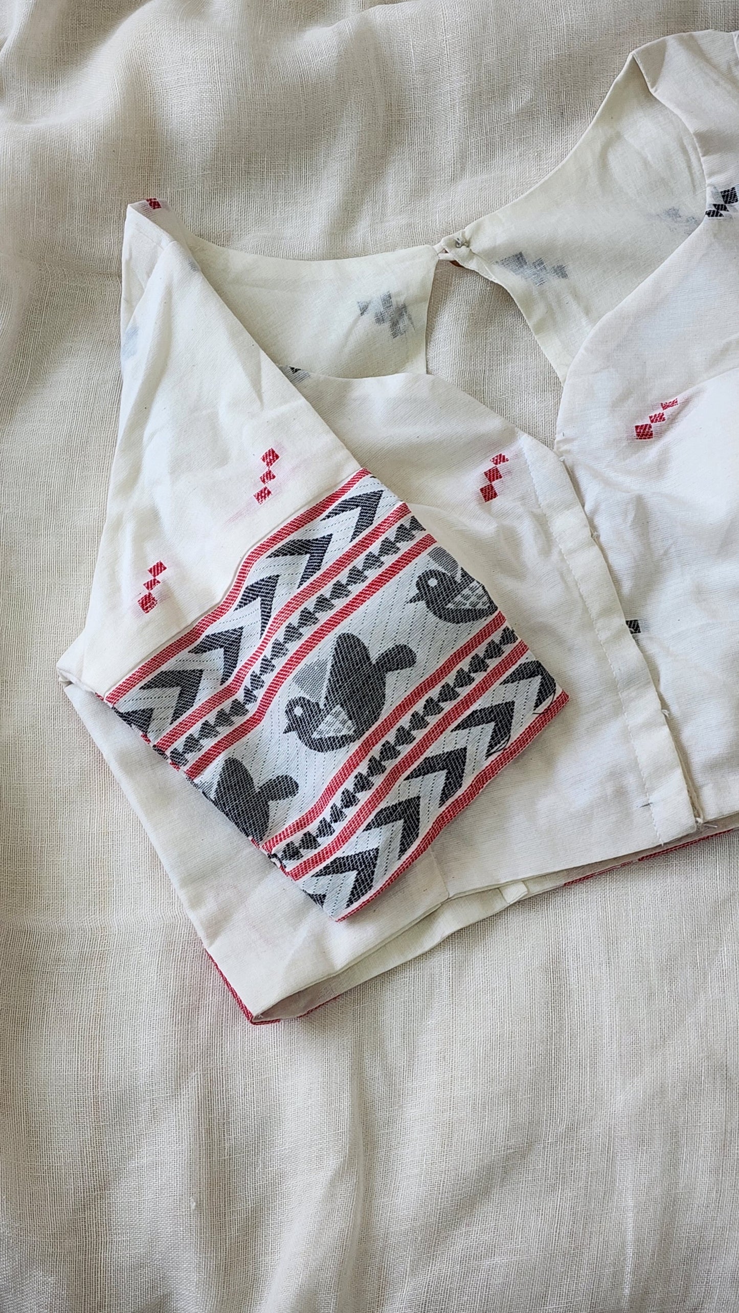 White cotton blouse