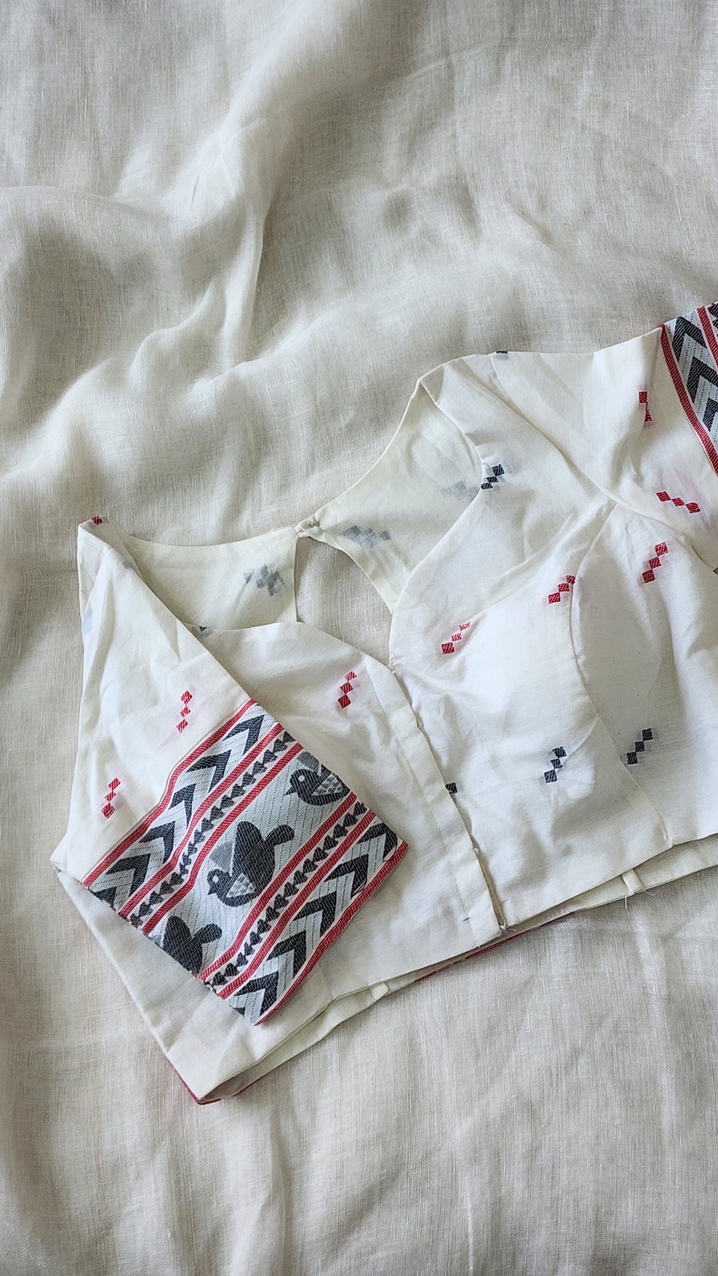 White cotton blouse