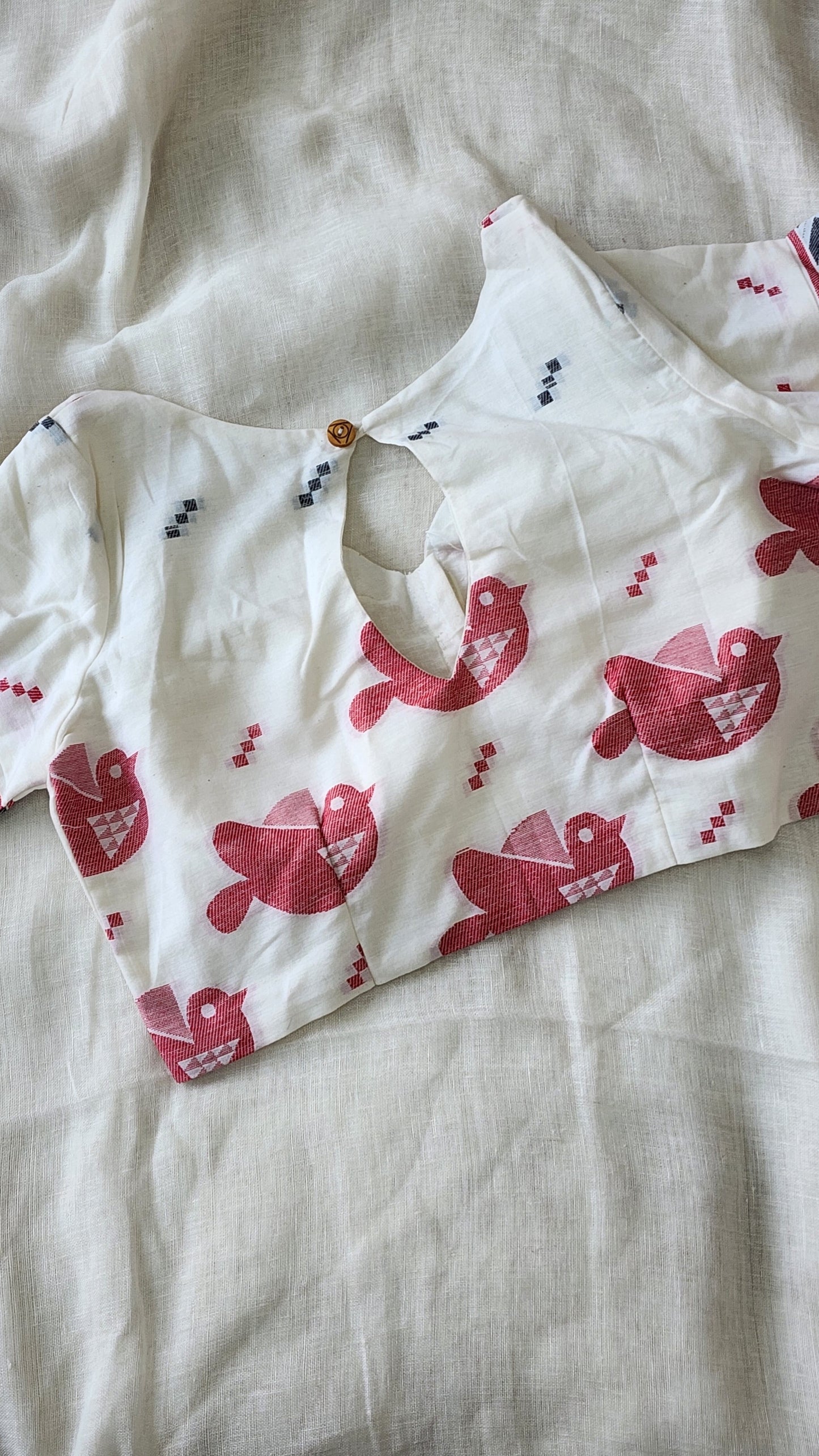 White cotton blouse