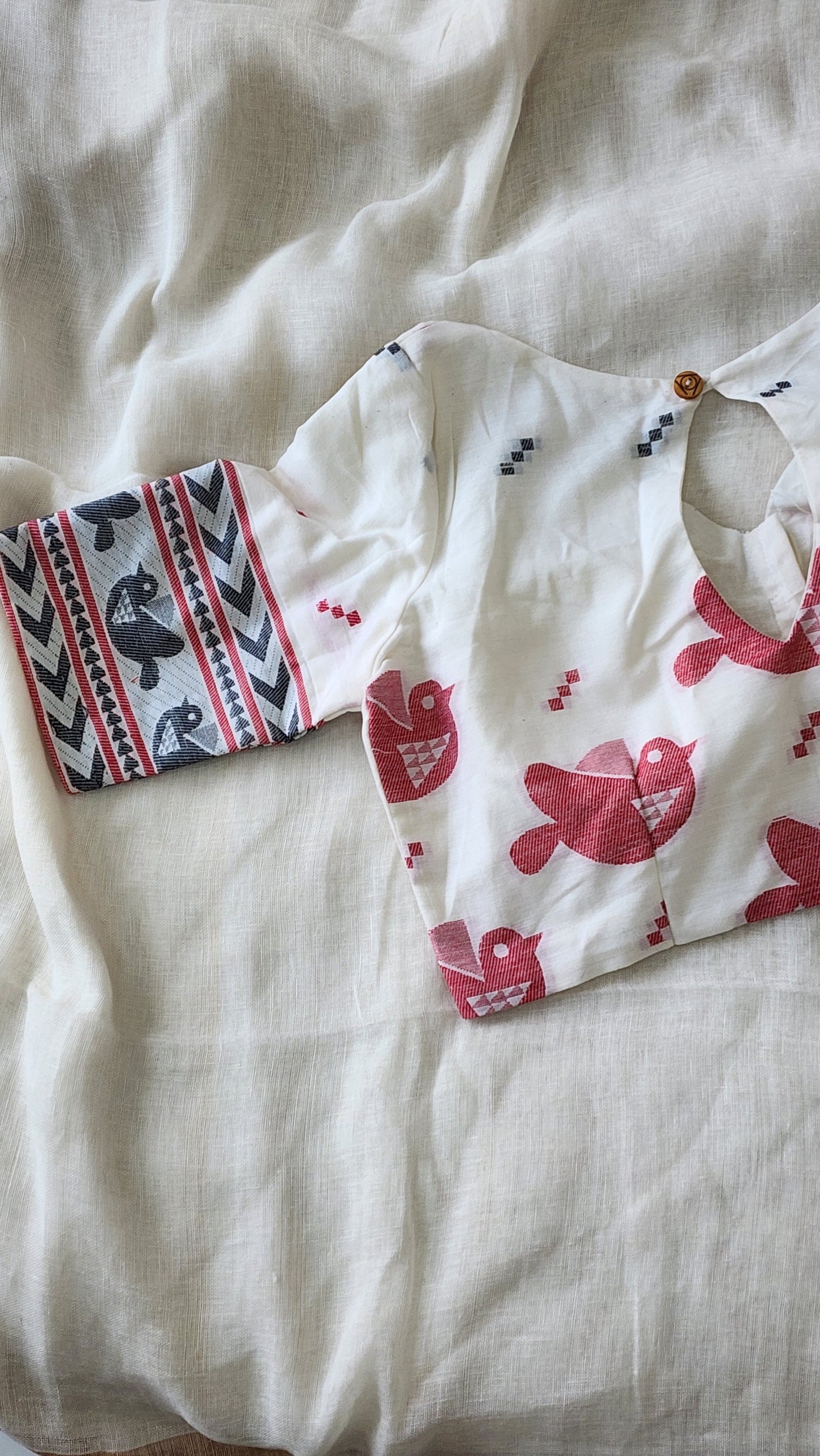 White cotton blouse