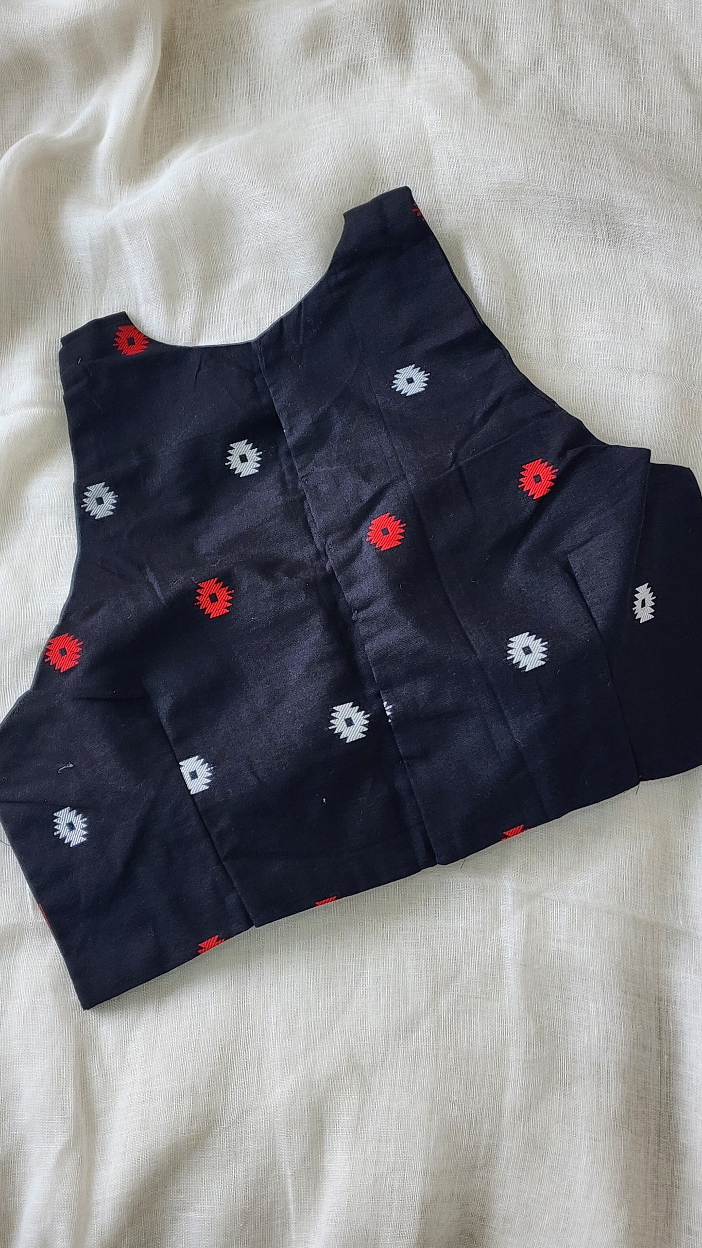 Black cotton blouse