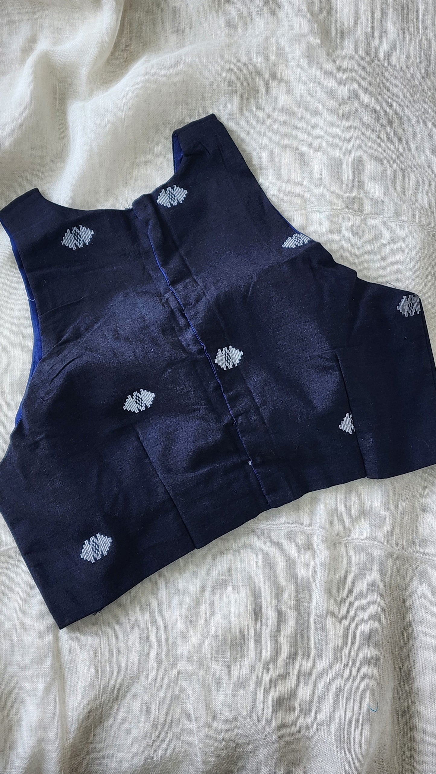 Blue cotton blouse