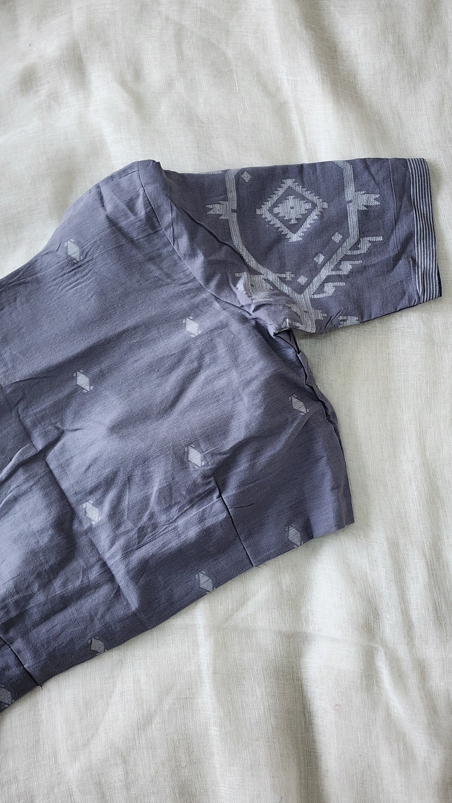 Light grey cotton blouse