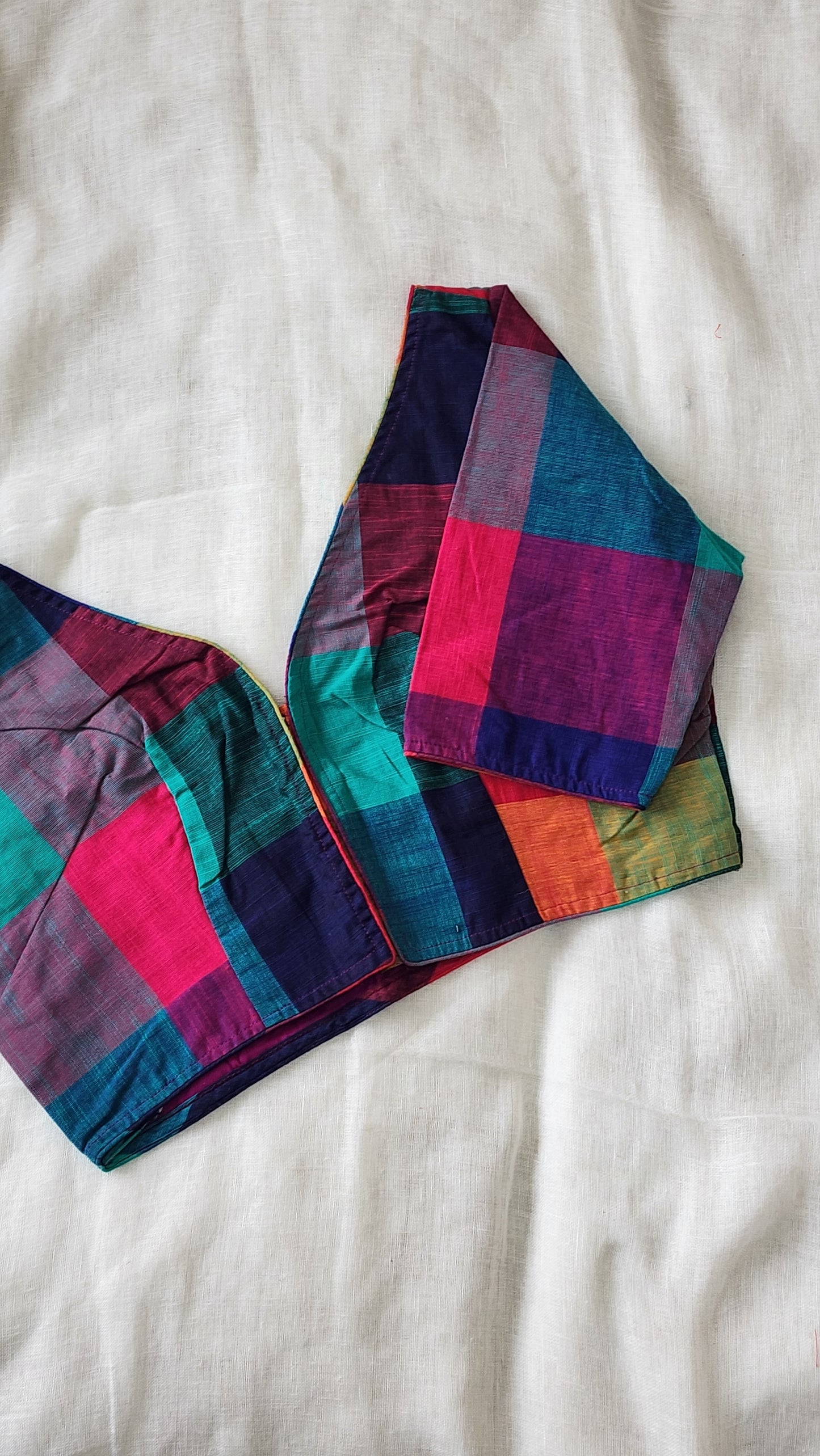 Multicolored cotton blouse