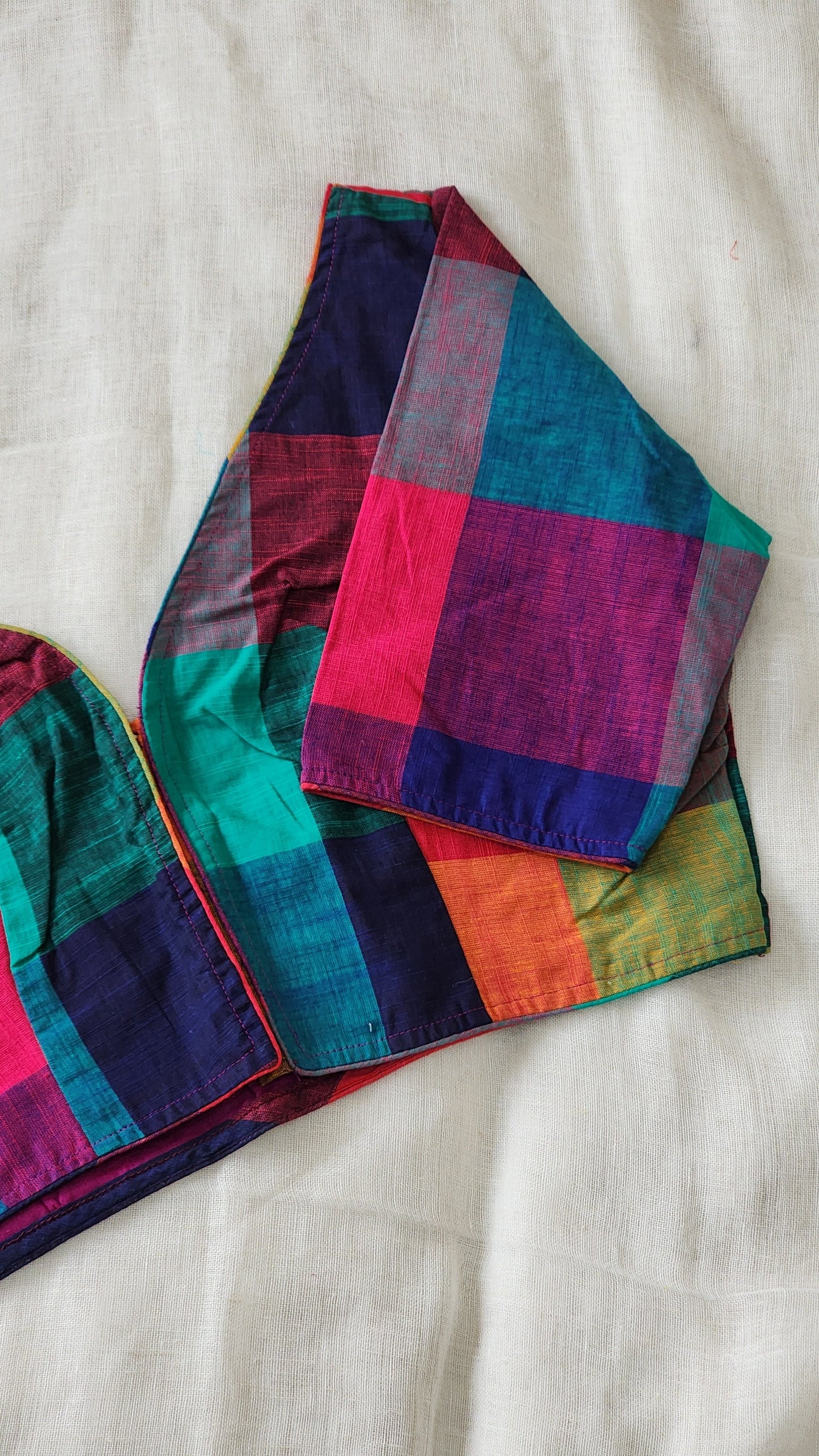 Multicolored cotton blouse