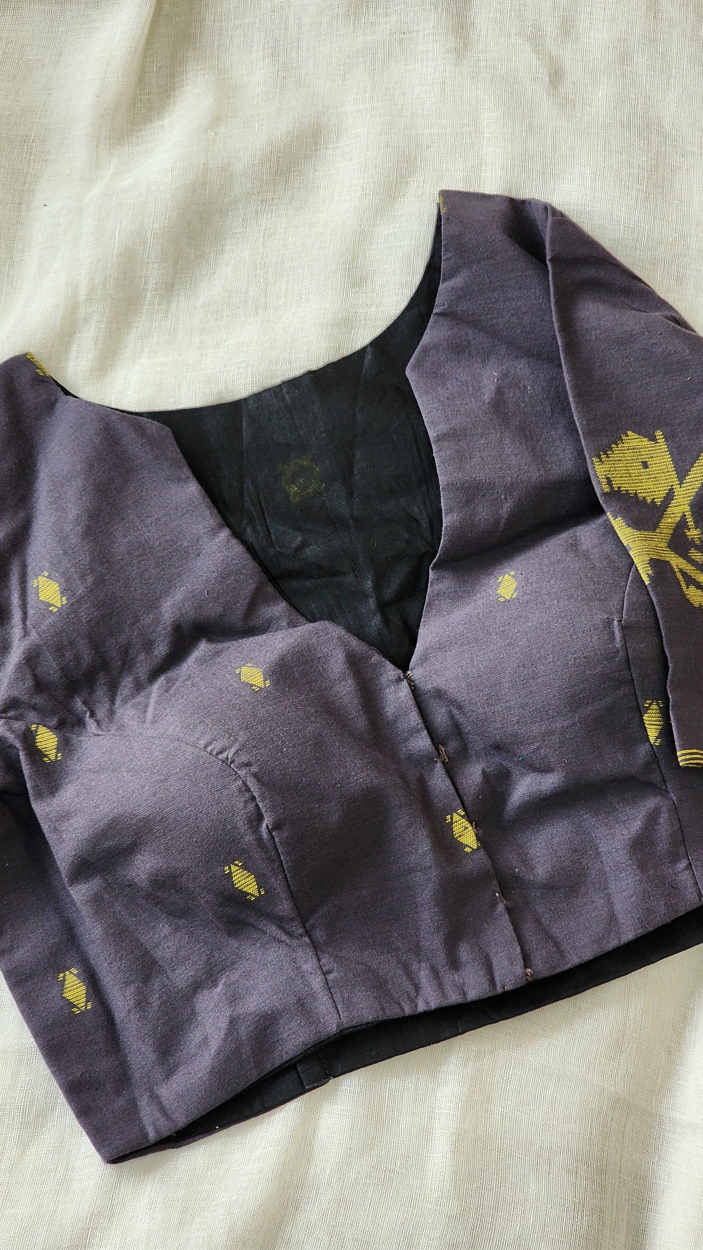 Grey cotton blouse