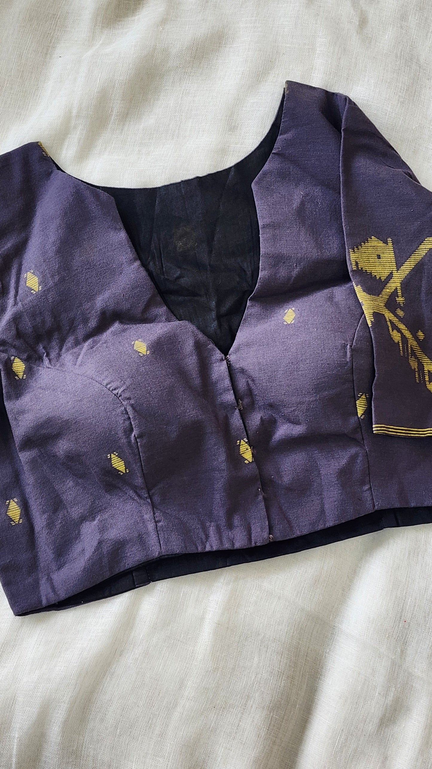 Grey cotton blouse