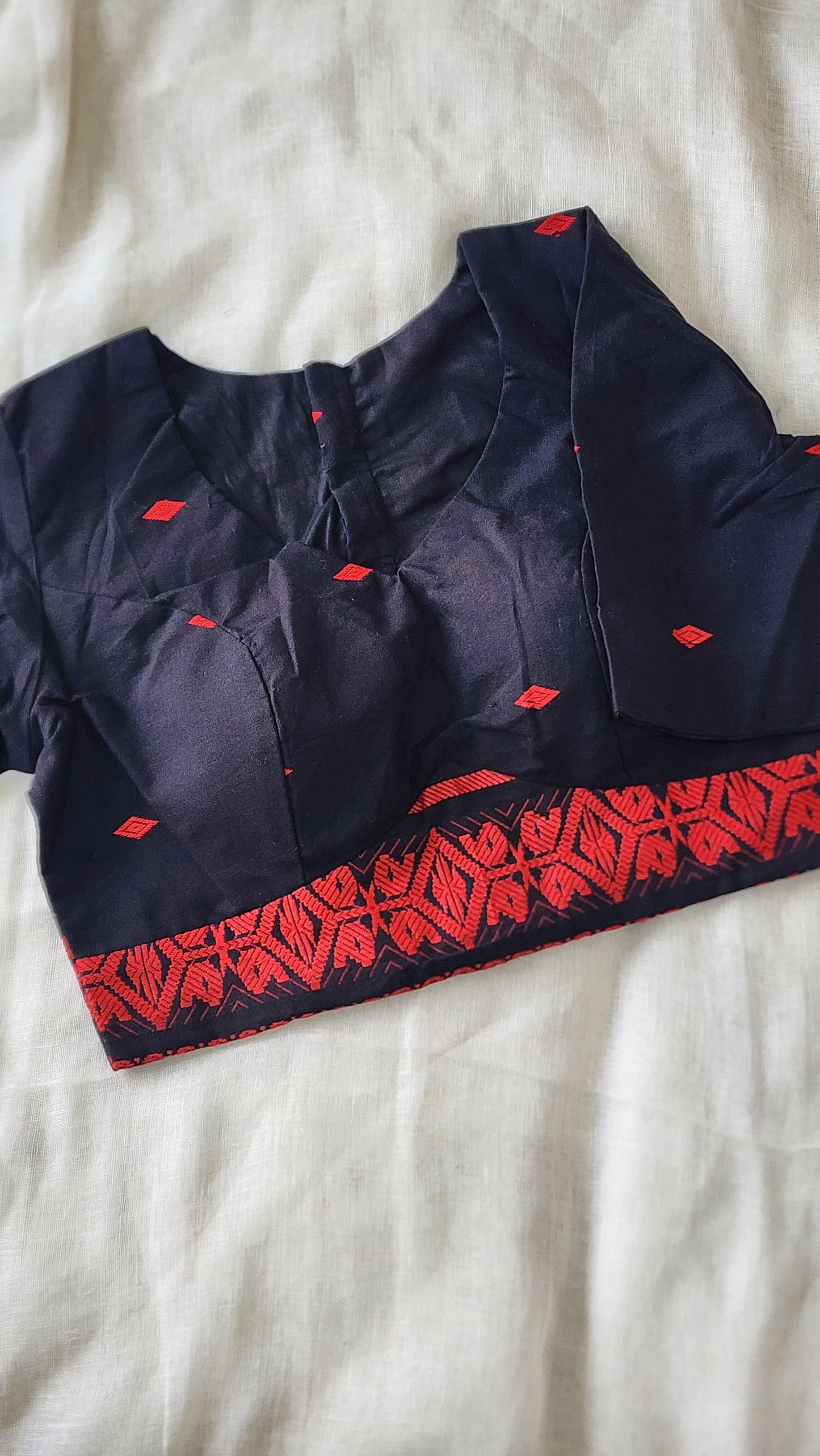 Black cotton blouse