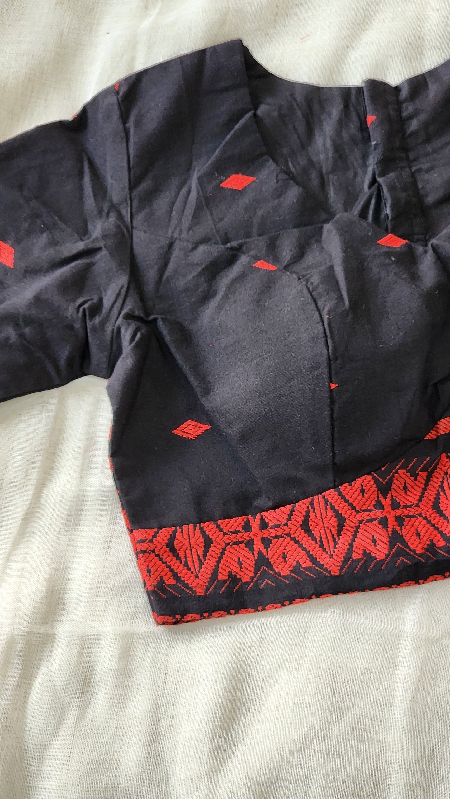 Black cotton blouse