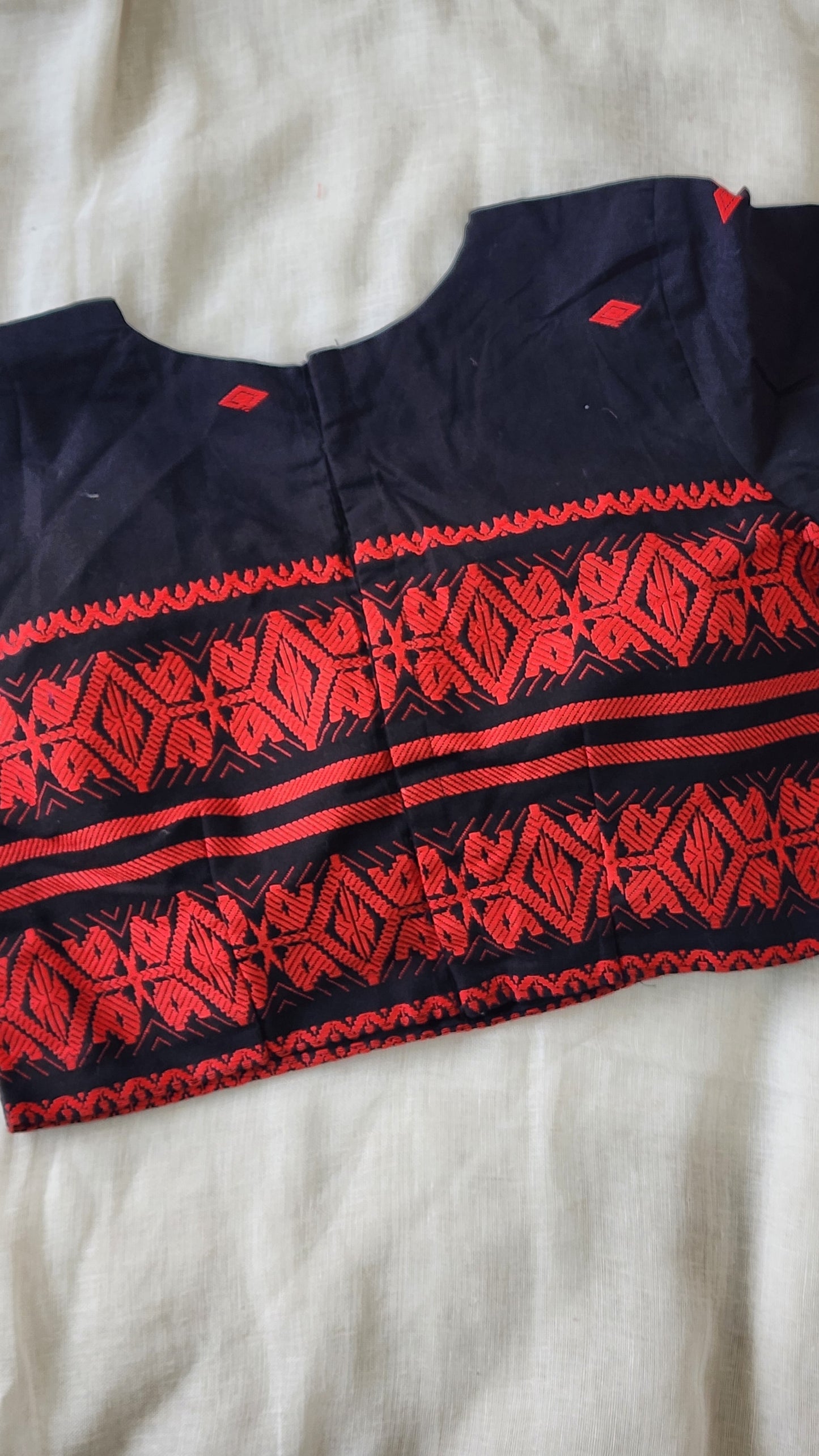Black cotton blouse
