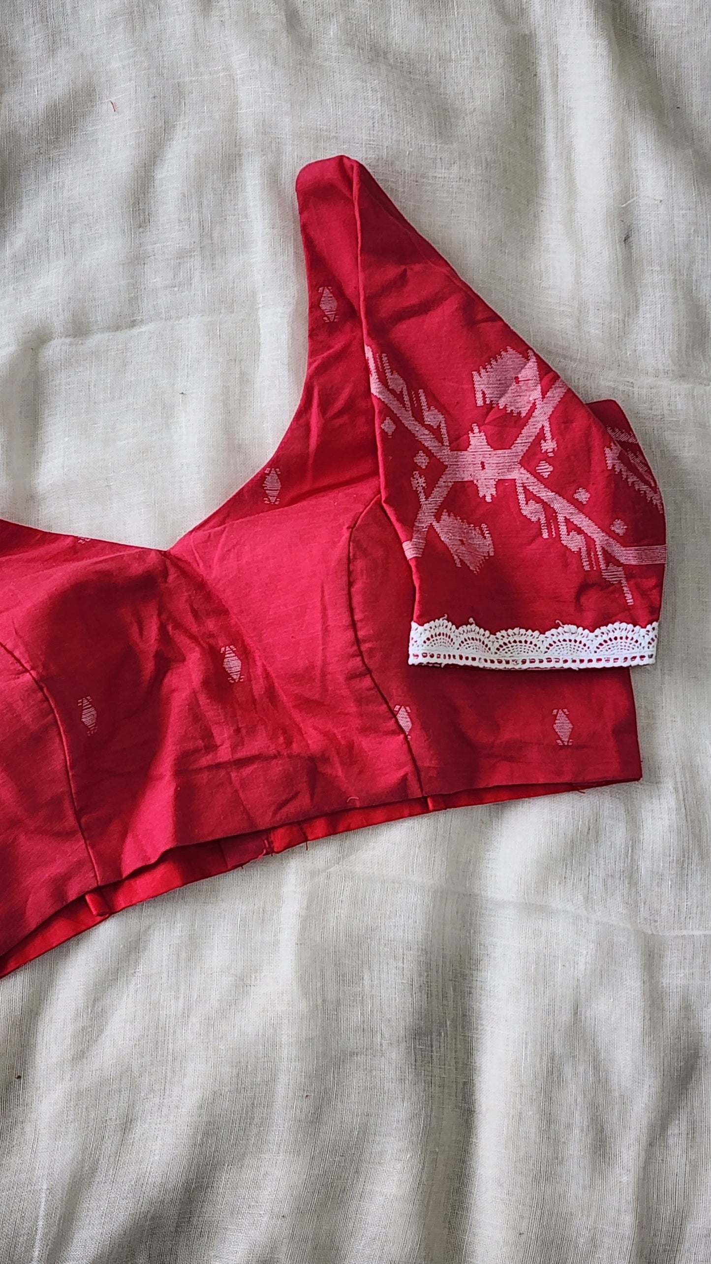 Pink cotton blouse