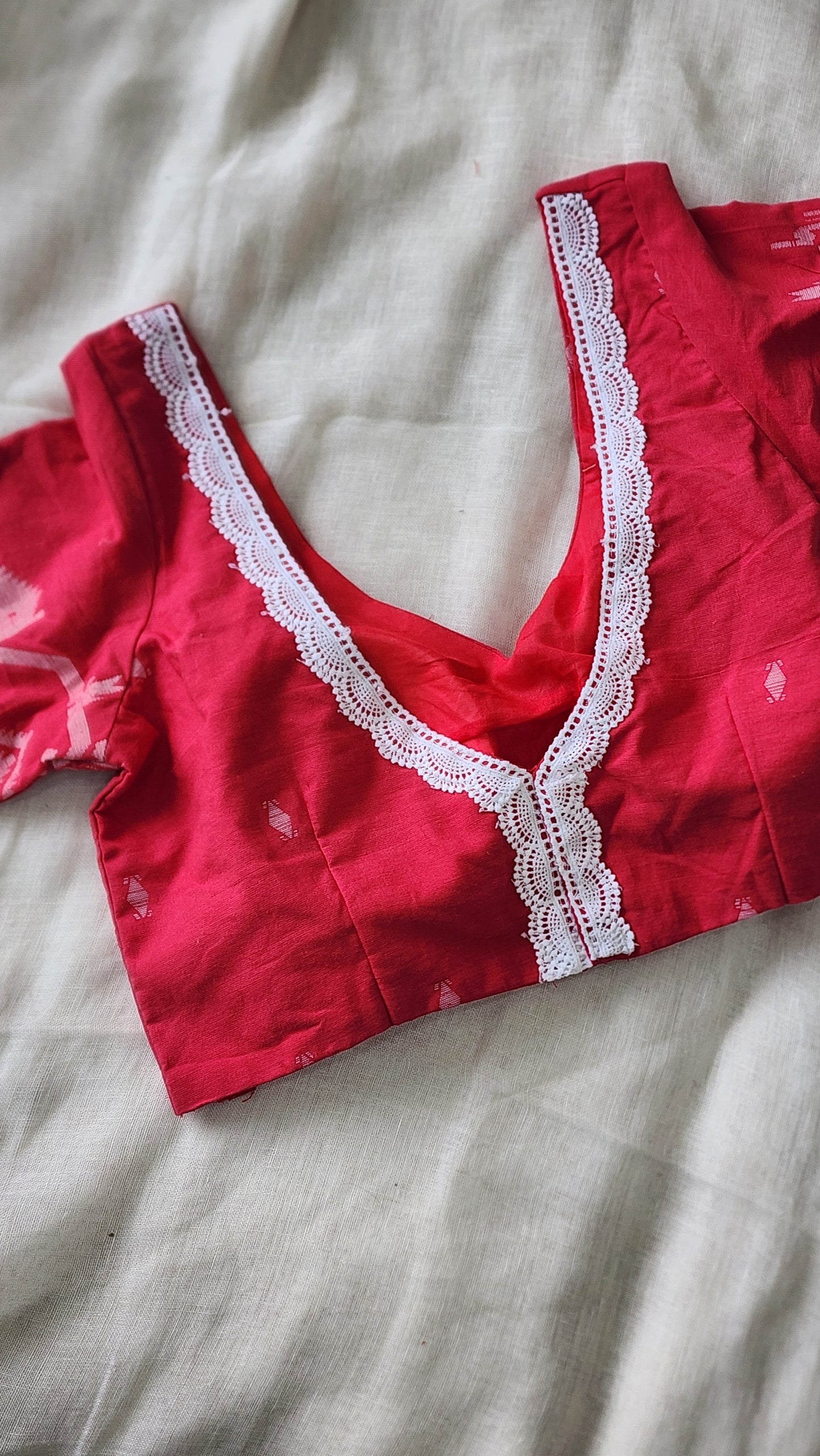 Pink cotton blouse
