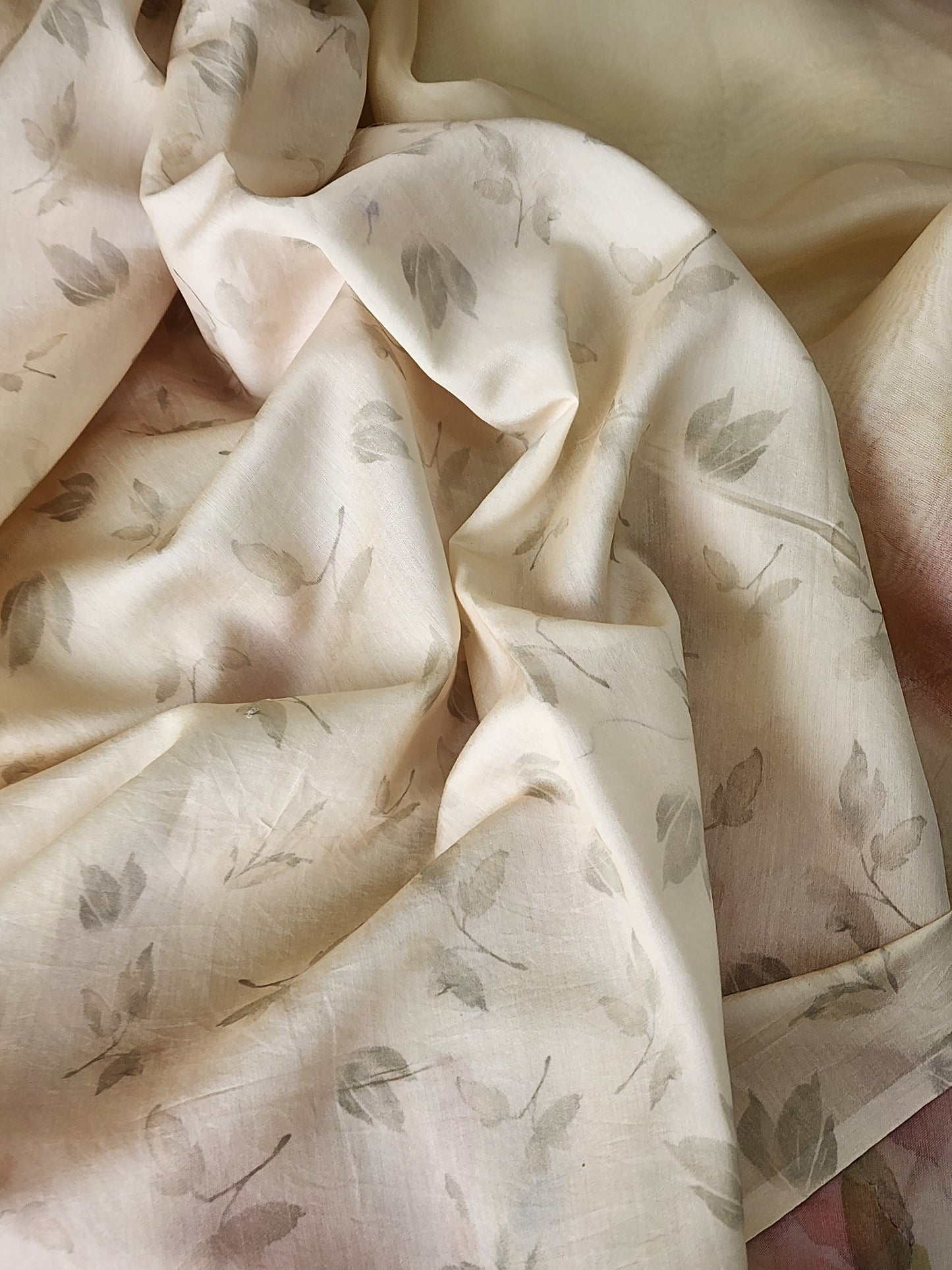 Pastel lemon organza silk  saree