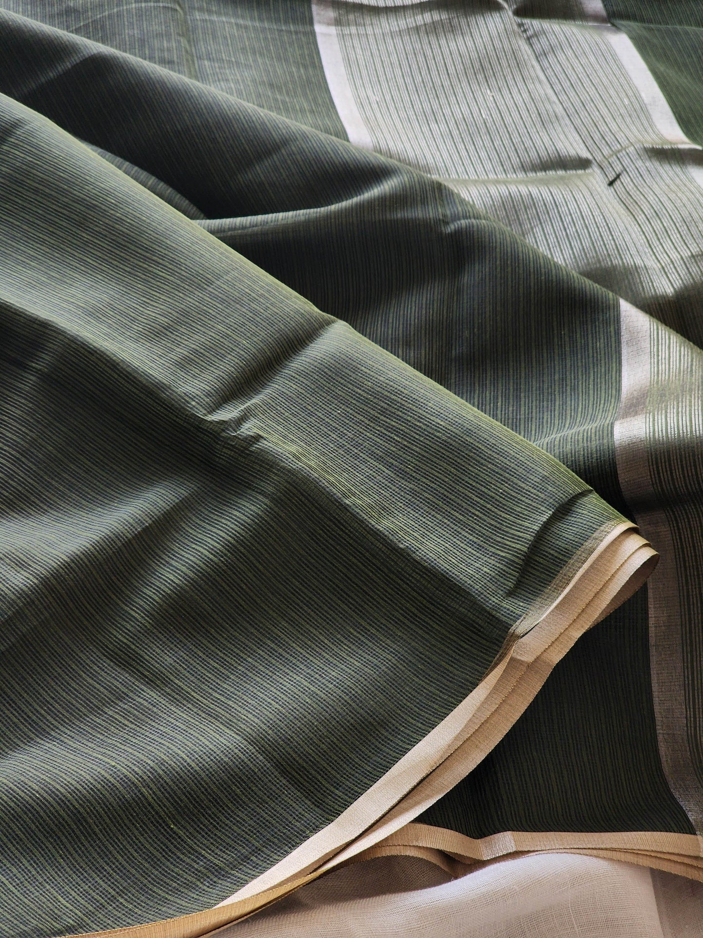 Green kota cotton saree