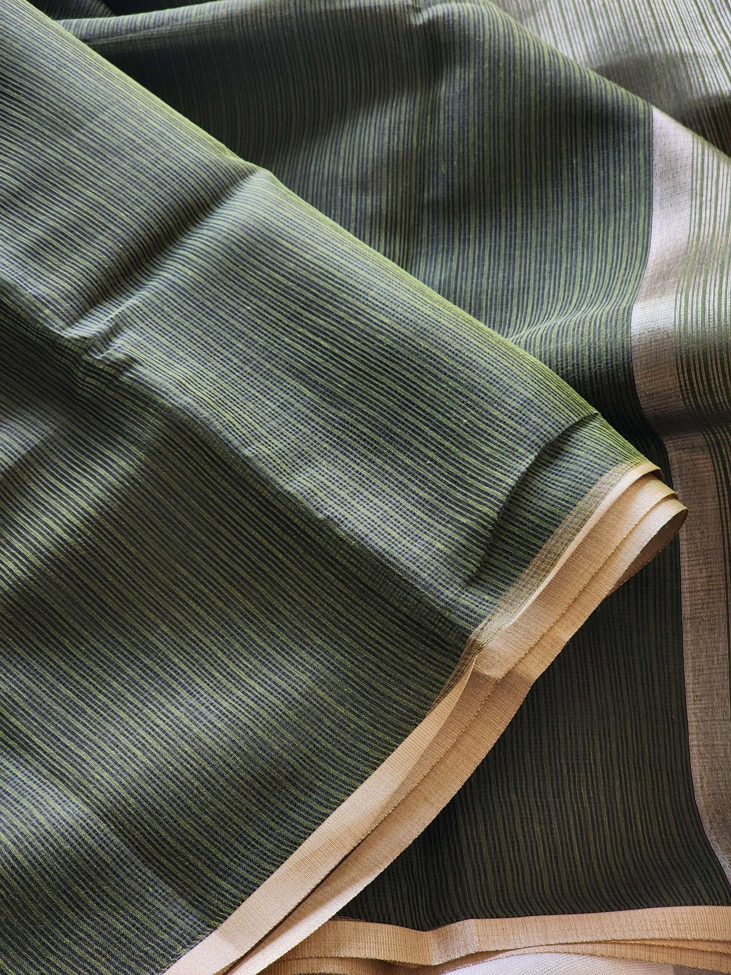 Green kota cotton saree