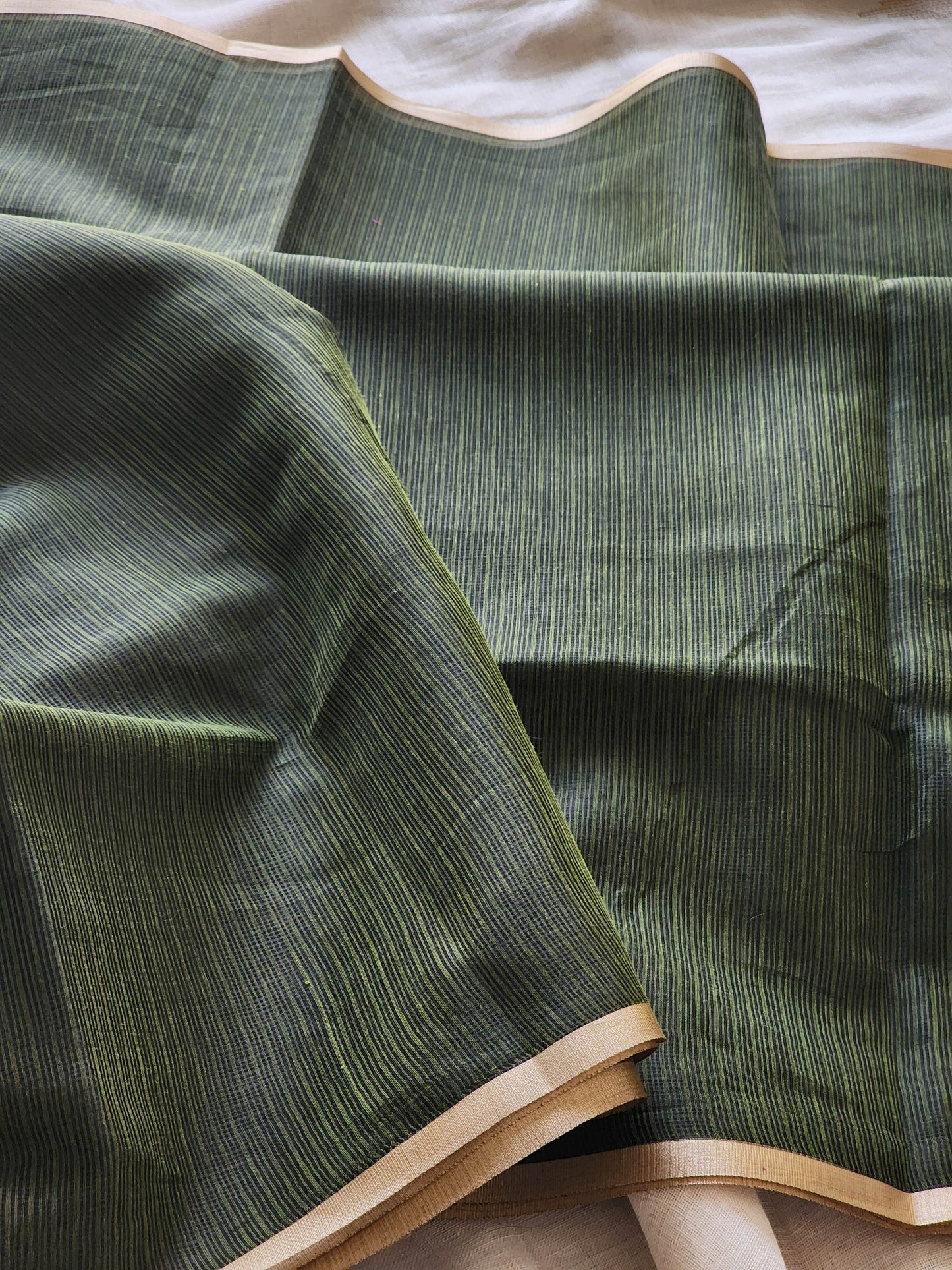 Green kota cotton saree