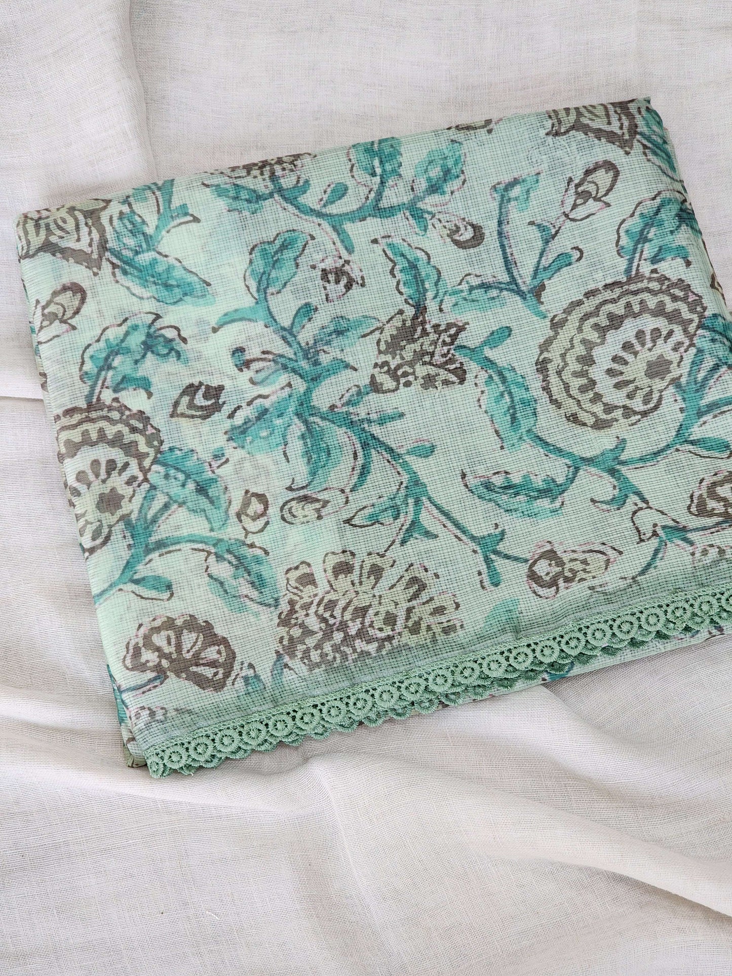 Green Kota Silk Saree