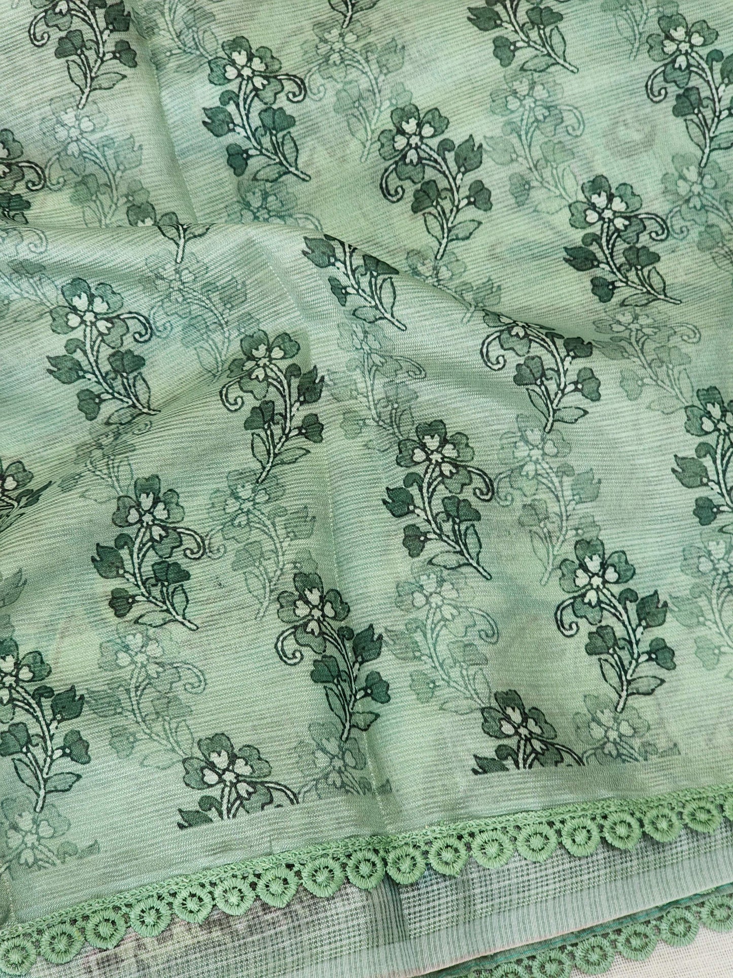 Green Kota Silk Saree