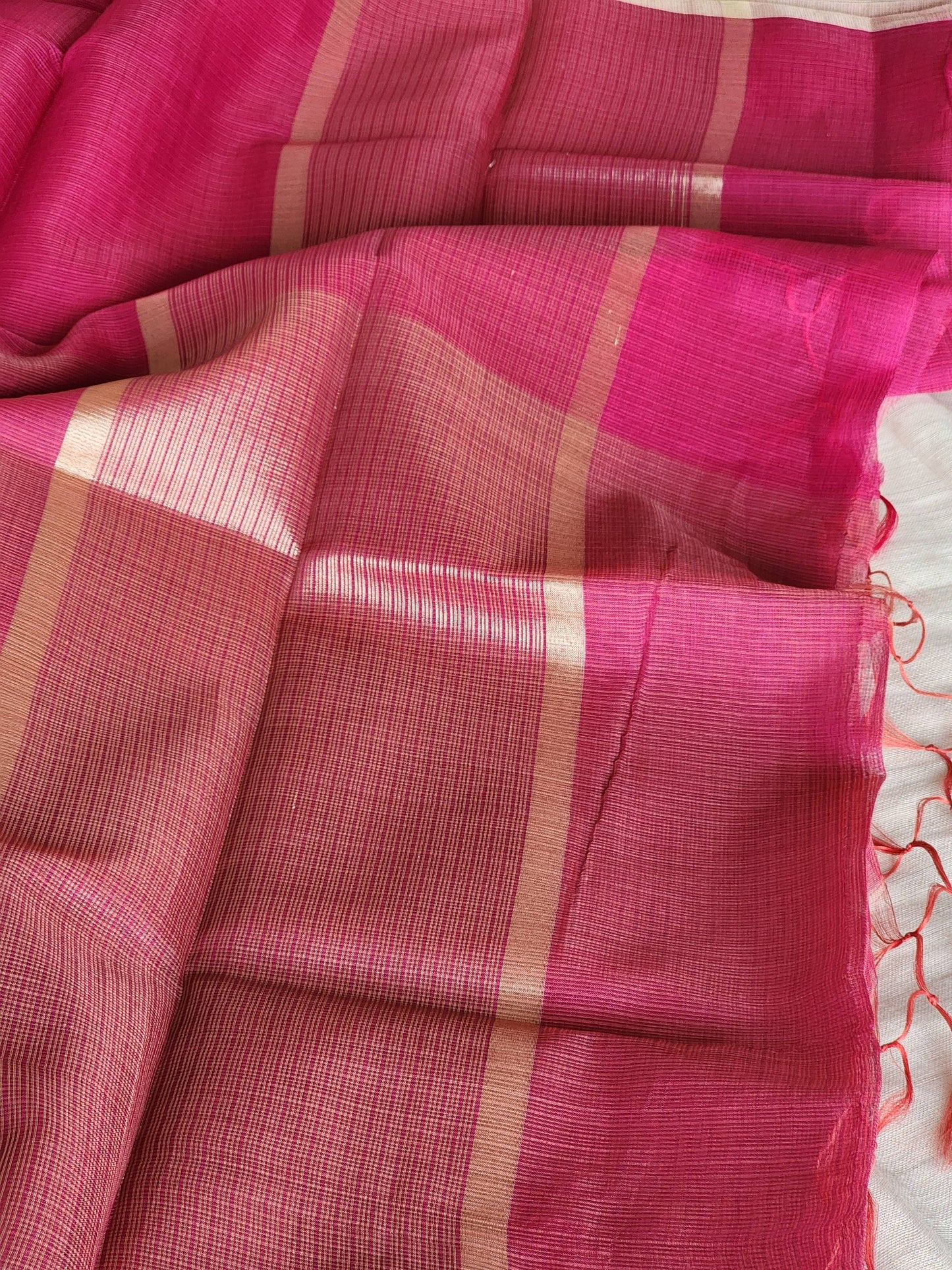 Dual shade kota cotton saree